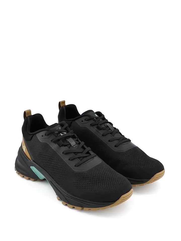 Image thumbnail 7 of 7 of Calvin Klein Hike Runner Tech Knit Trainers - Black