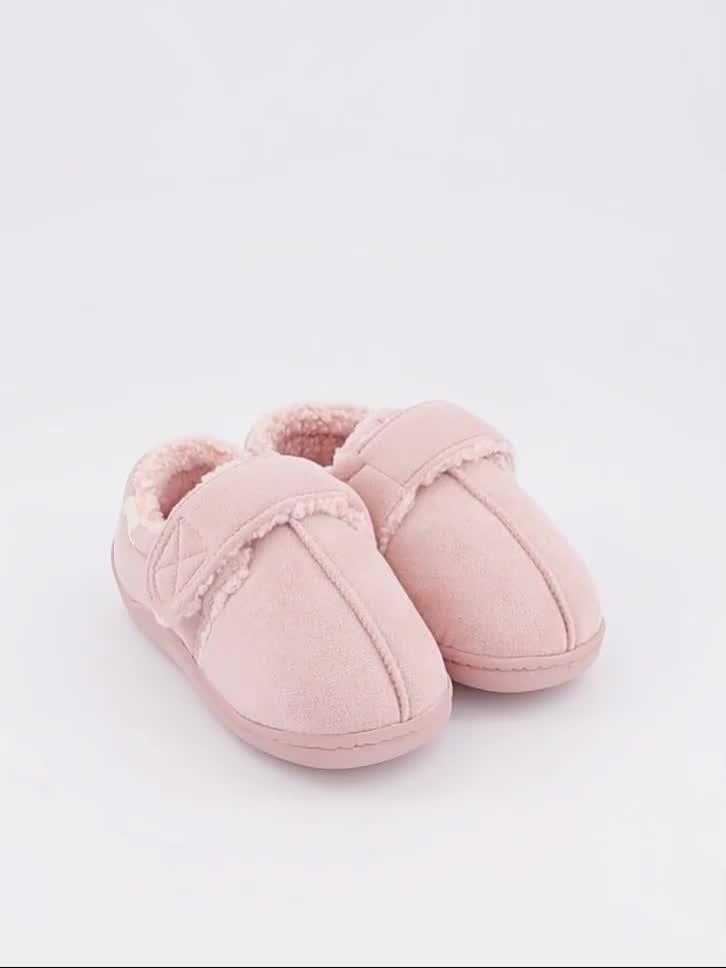 Image thumbnail 7 of 7 of V by Very Younger Girls Touch Strap Slipper - Pink
