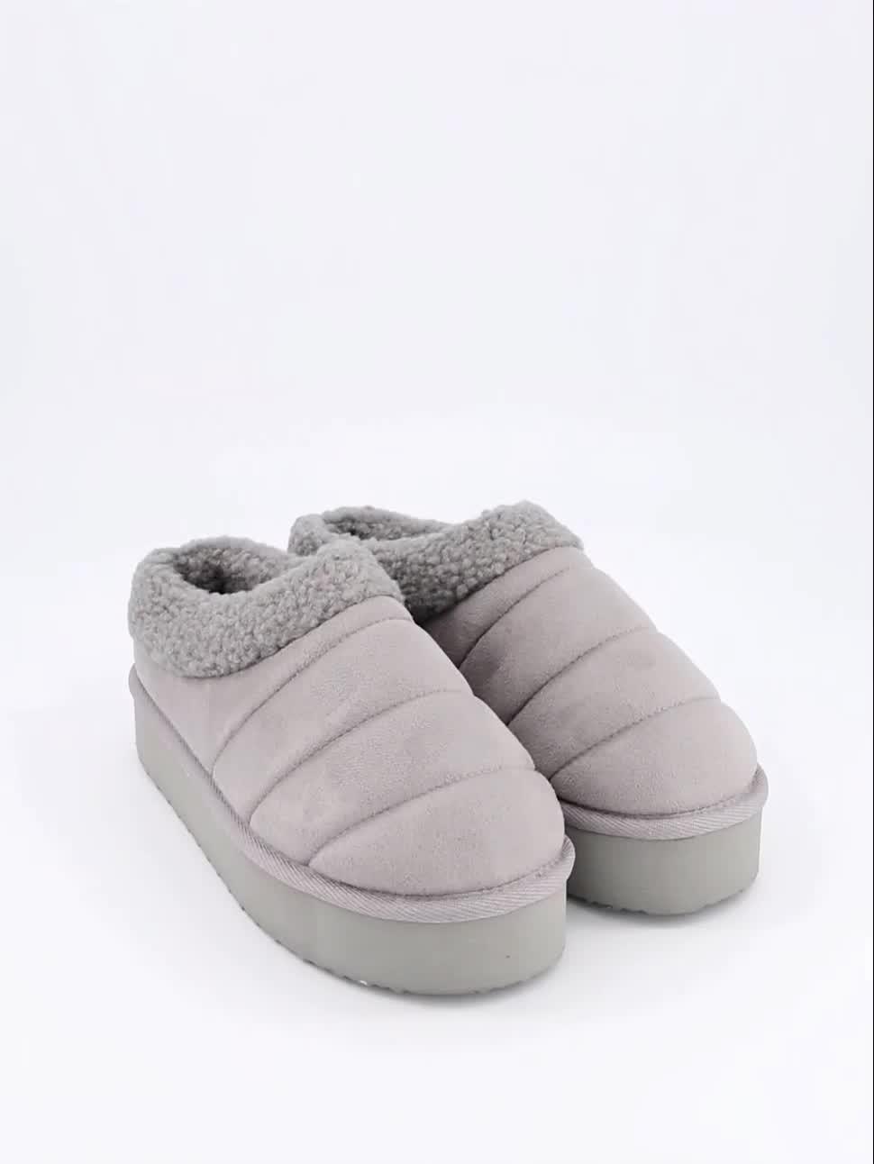 Image thumbnail 7 of 7 of V by Very Flatform Slippers - Grey