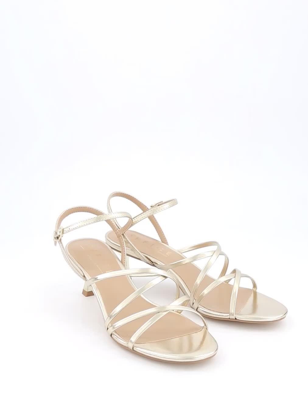 Video of office-milena-strappy-mid-heels-gold