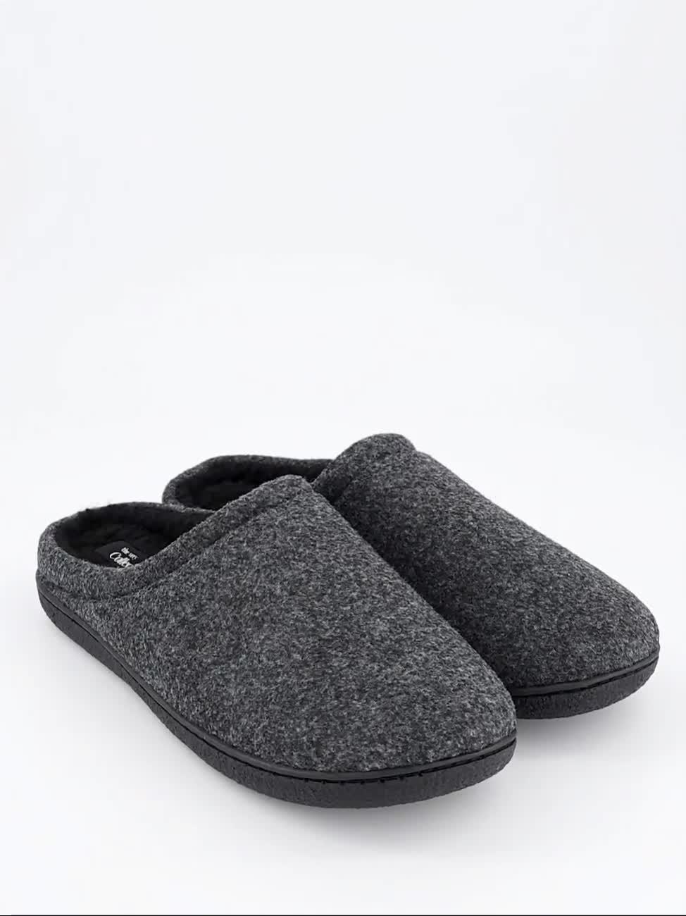 Image thumbnail 6 of 6 of The Very Collection Mule Slippers - Charcoal