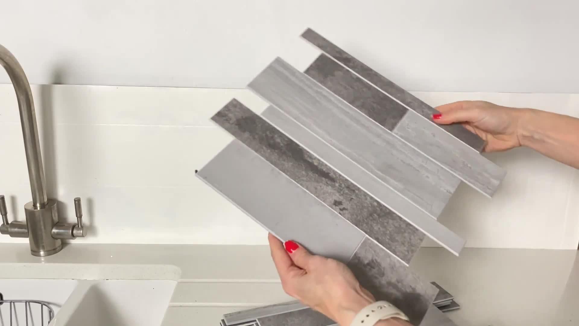 Video of d-c-fix-concrete-premium-self-adhesive-composite-wall-tiles-305cm-w-x-305cm-h-x-3mm-d-5-pack