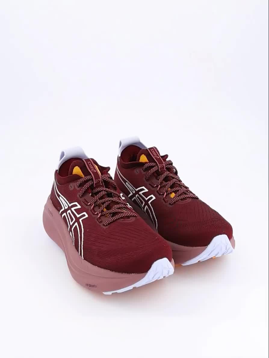 Image thumbnail 8 of 8 of Asics Womens Running Gel-nimbus 27 Nature Bathing Trainers - Burgundy