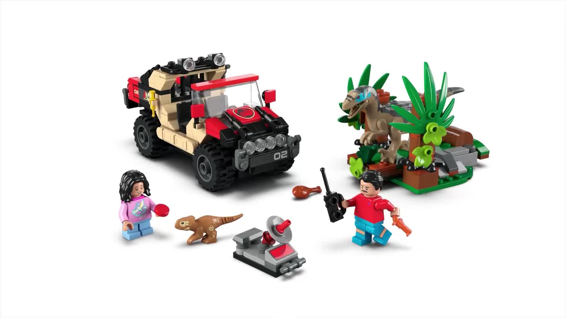 Image thumbnail 8 of 8 of LEGO Jurassic World Raptor Off-Road Escape Toy 76972