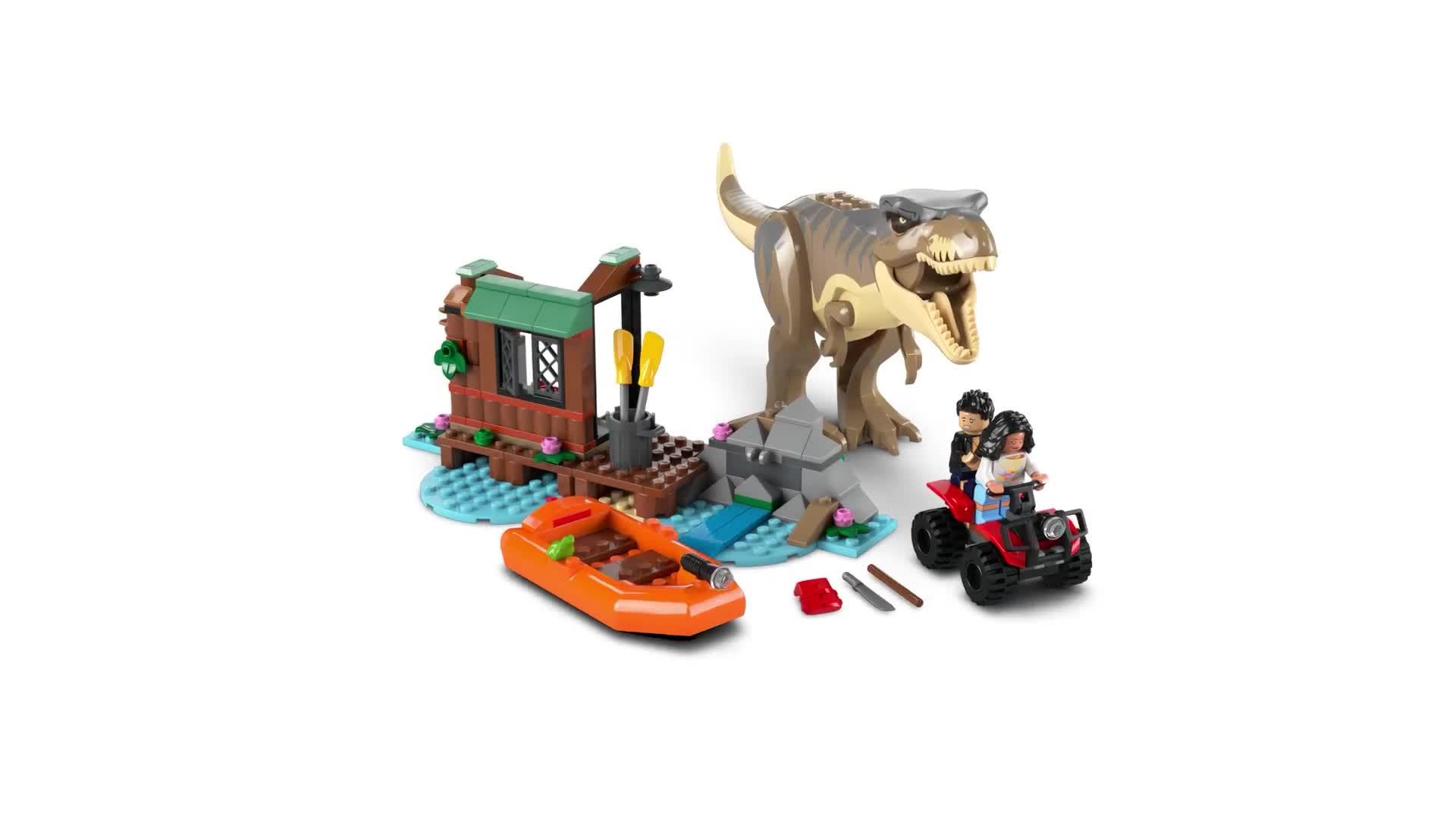 Image thumbnail 8 of 8 of LEGO Jurassic World T. rex River Escape Toy 76975