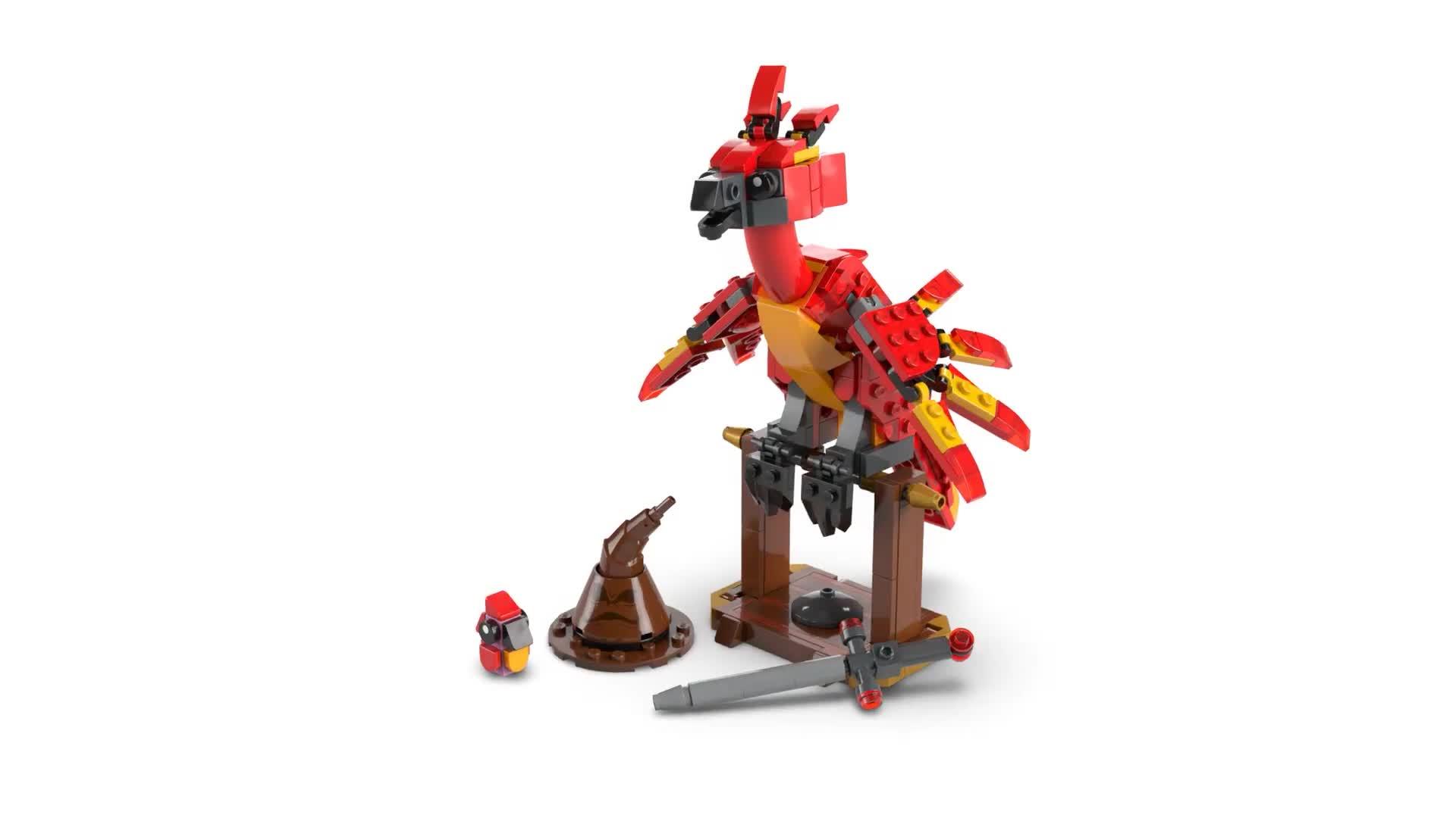 Video of lego-harry-potter-fawkes-dumbledores-phoenix-76448