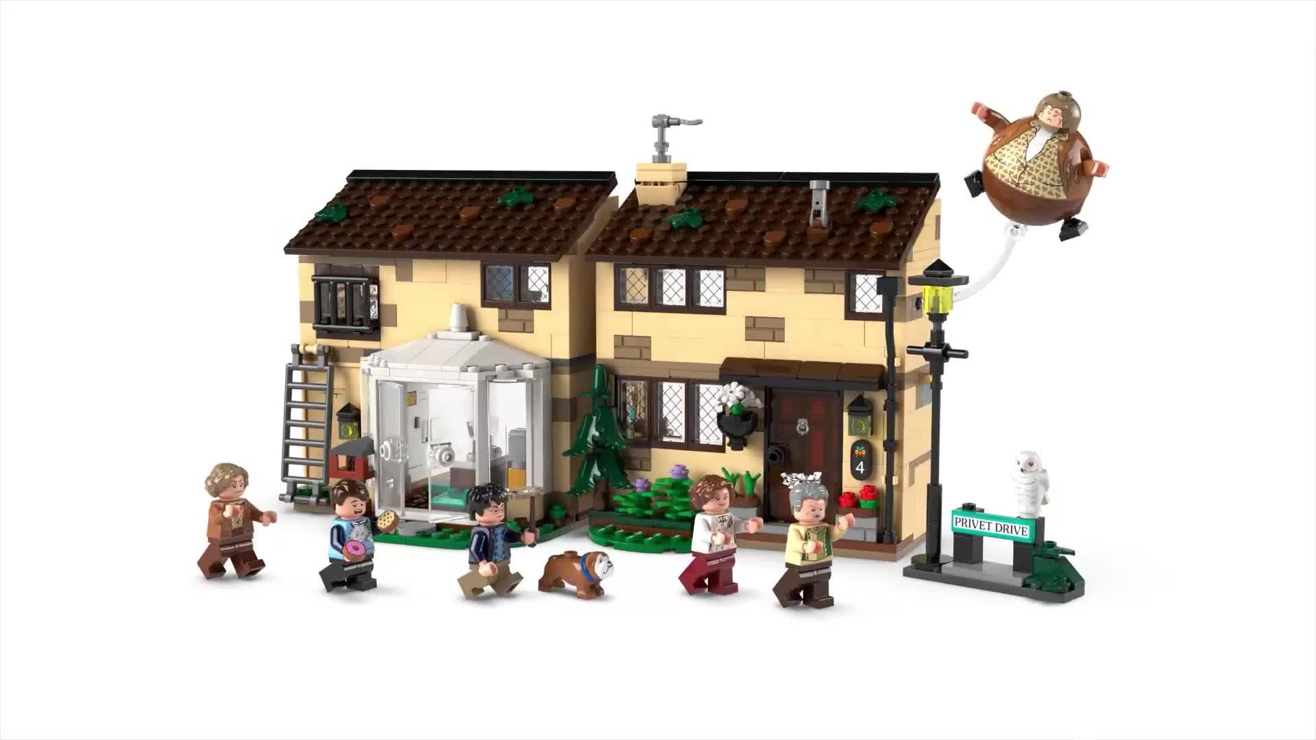 Video of lego-harry-potter-privet-drive-aunt-margersquos-visit-76451
