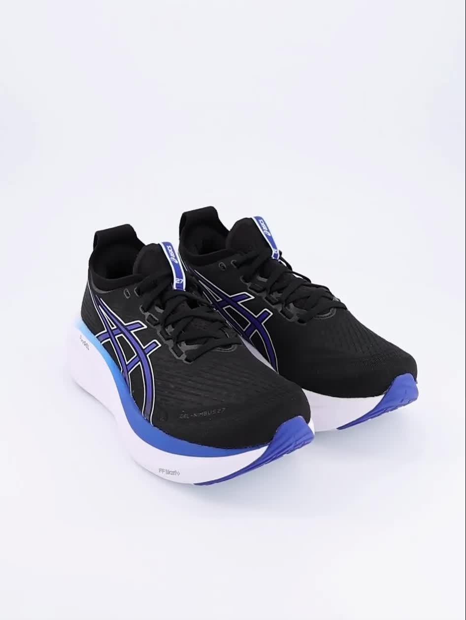 Image thumbnail 8 of 8 of Asics Mens Running Gel-Nimbus 27 Trainers - Black/Blue
