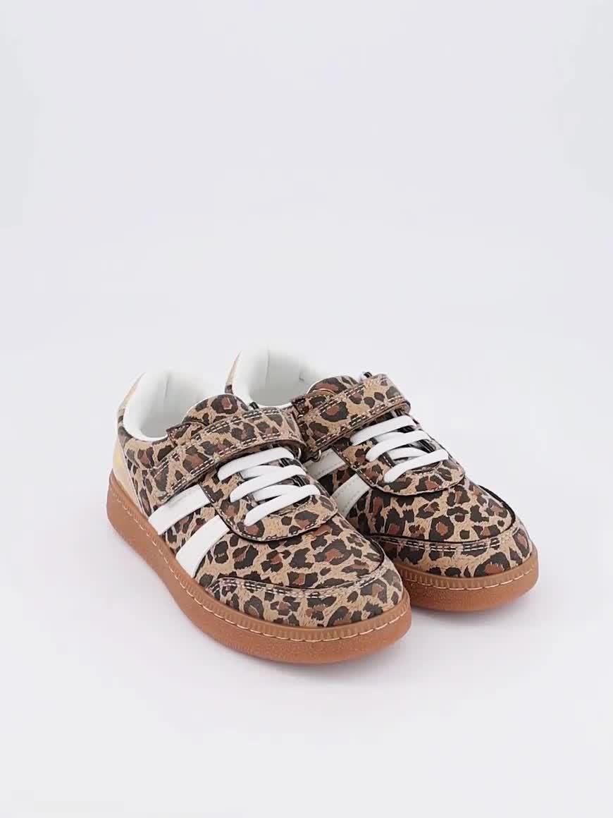Image thumbnail 7 of 7 of V by Very Girls Leopard Print Trainer - Brown