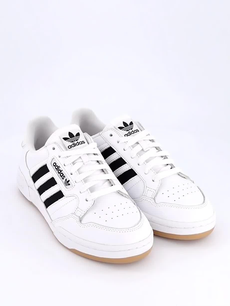 adidas Originals Men's Continental 80 Stripes Trainers - White | Littlewoods