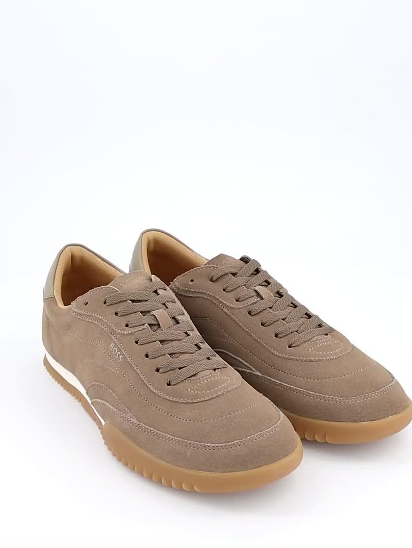 Image thumbnail 7 of 7 of BOSS Careton Suede Gumsole Trainers - Beige