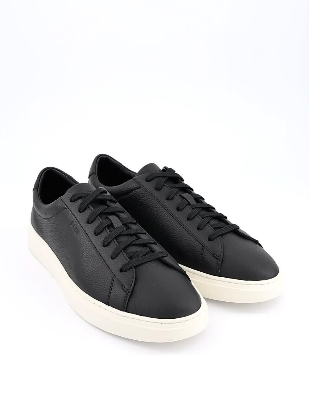 Image thumbnail 7 of 7 of BOSS Kieran Tennis Leather Trainers - Black