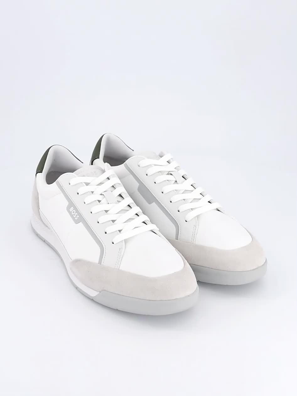 Video of boss-nitan-suede-mesh-trainers-off-white