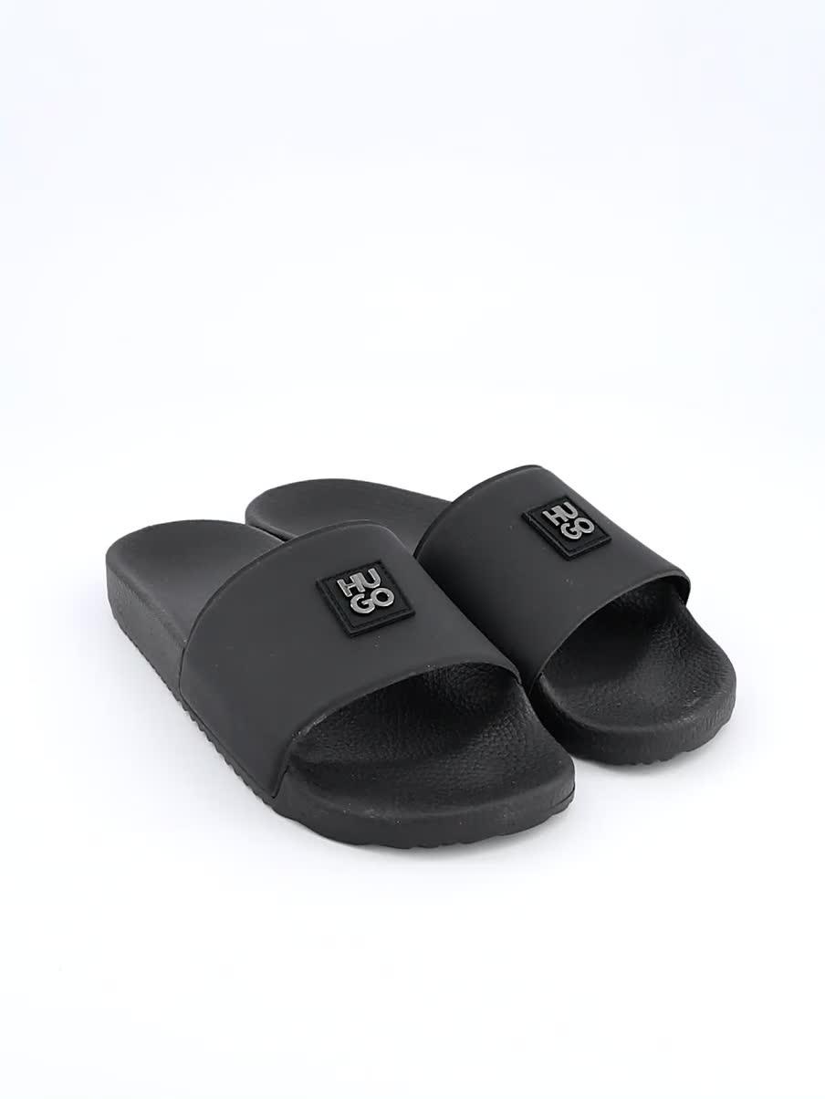 Image thumbnail 6 of 6 of HUGO Timein Stacked Logo Slider - Black