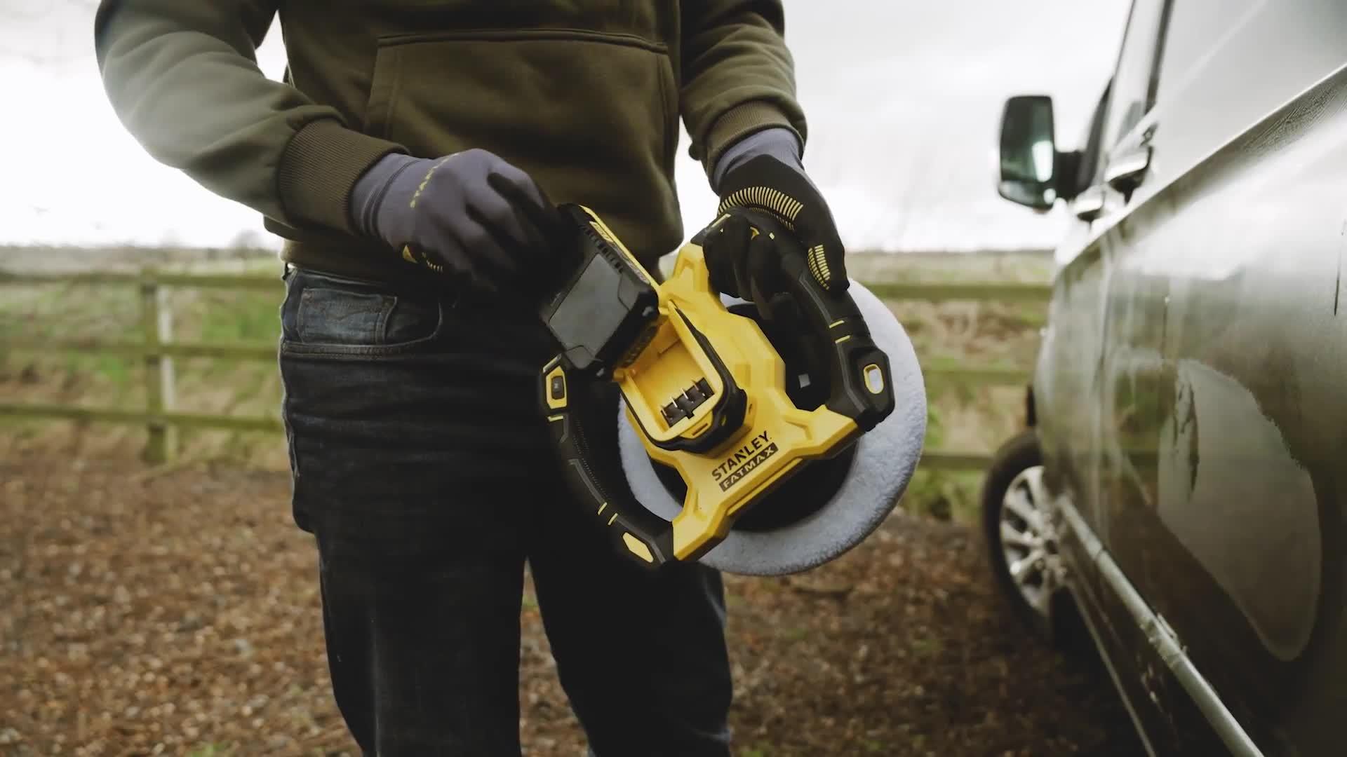 Video of stanley-fatmax-18v-stanley-fatmax-v20-cordless-polisher-tool-only-sfmce100b-xj