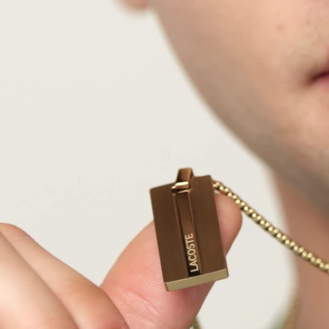 Video of lacoste-adevnturer-mens-necklace-gold