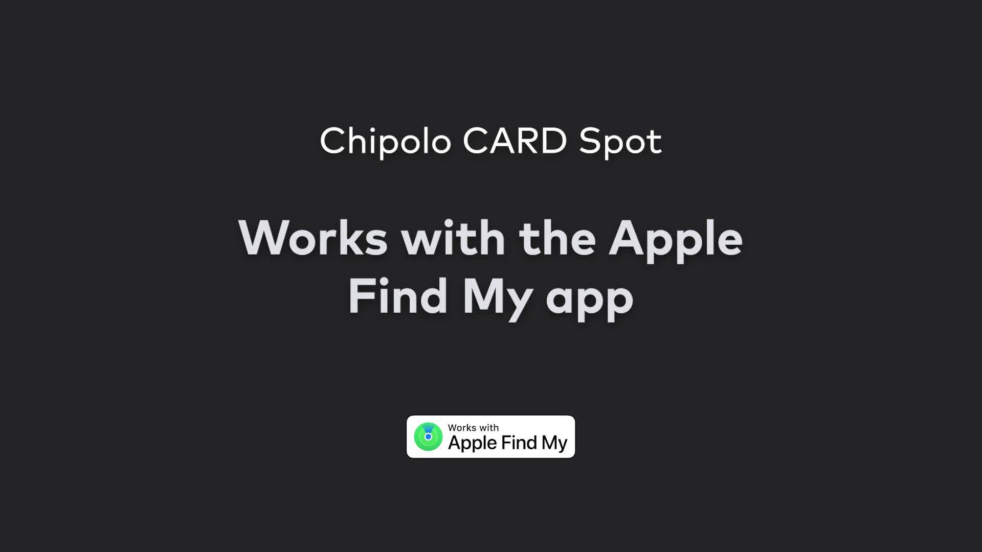 Video of chipolo-card-spot-with-apple-find-my-network