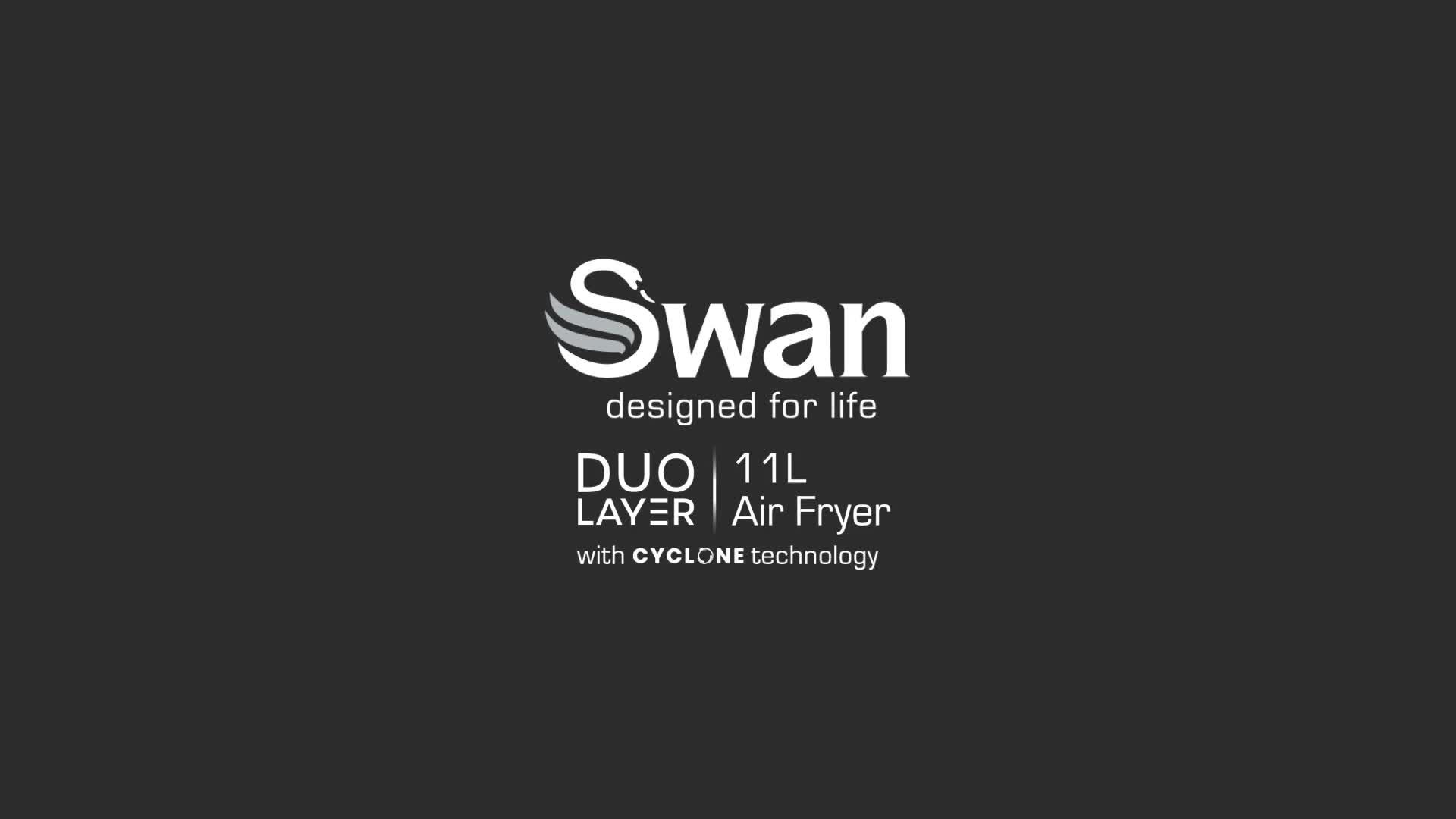 Video of swan-sd10522blk-11l-twin-stack-air-fryer-black