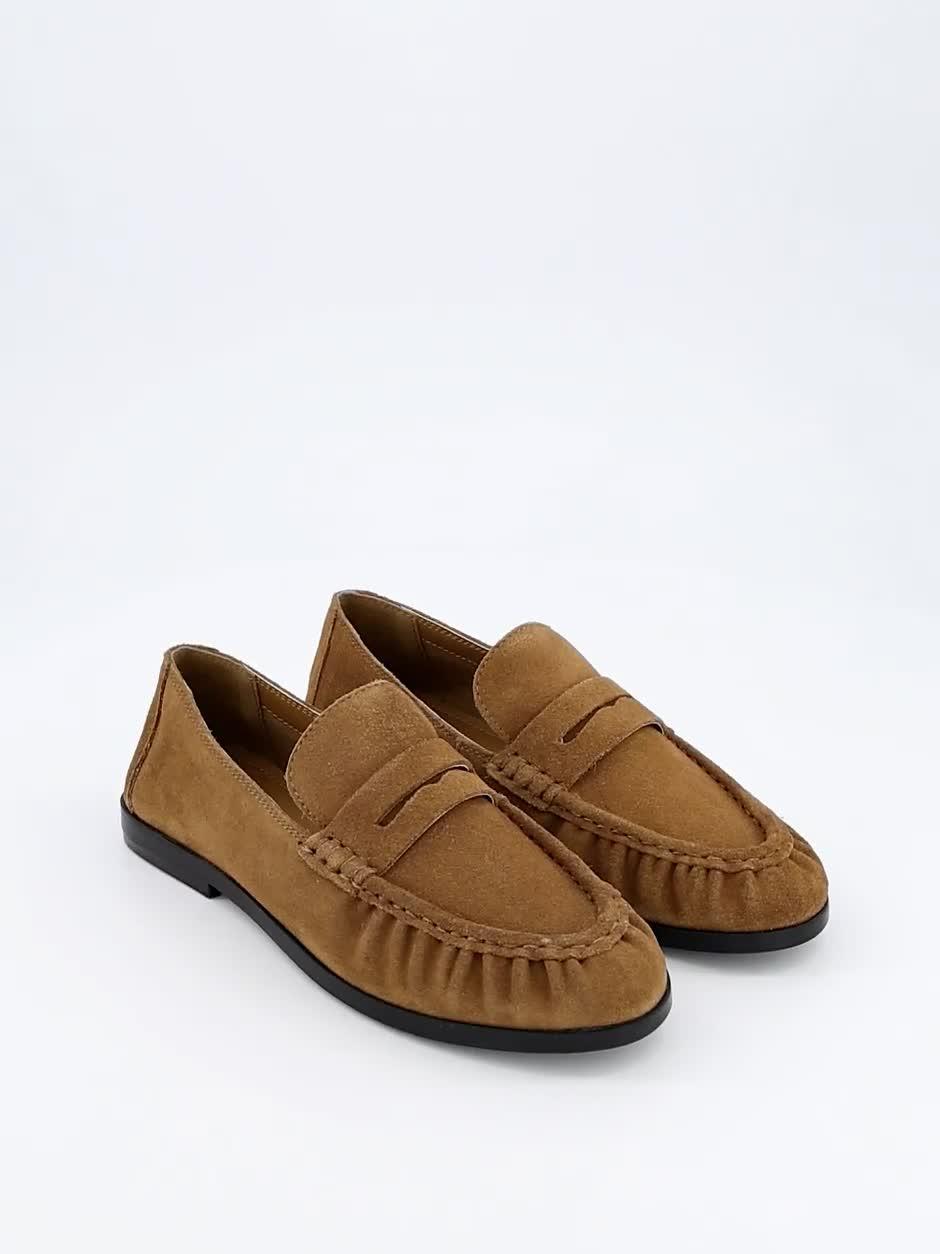 Image thumbnail 8 of 8 of V by Very Real&nbsp;Suede Loafer - Tan