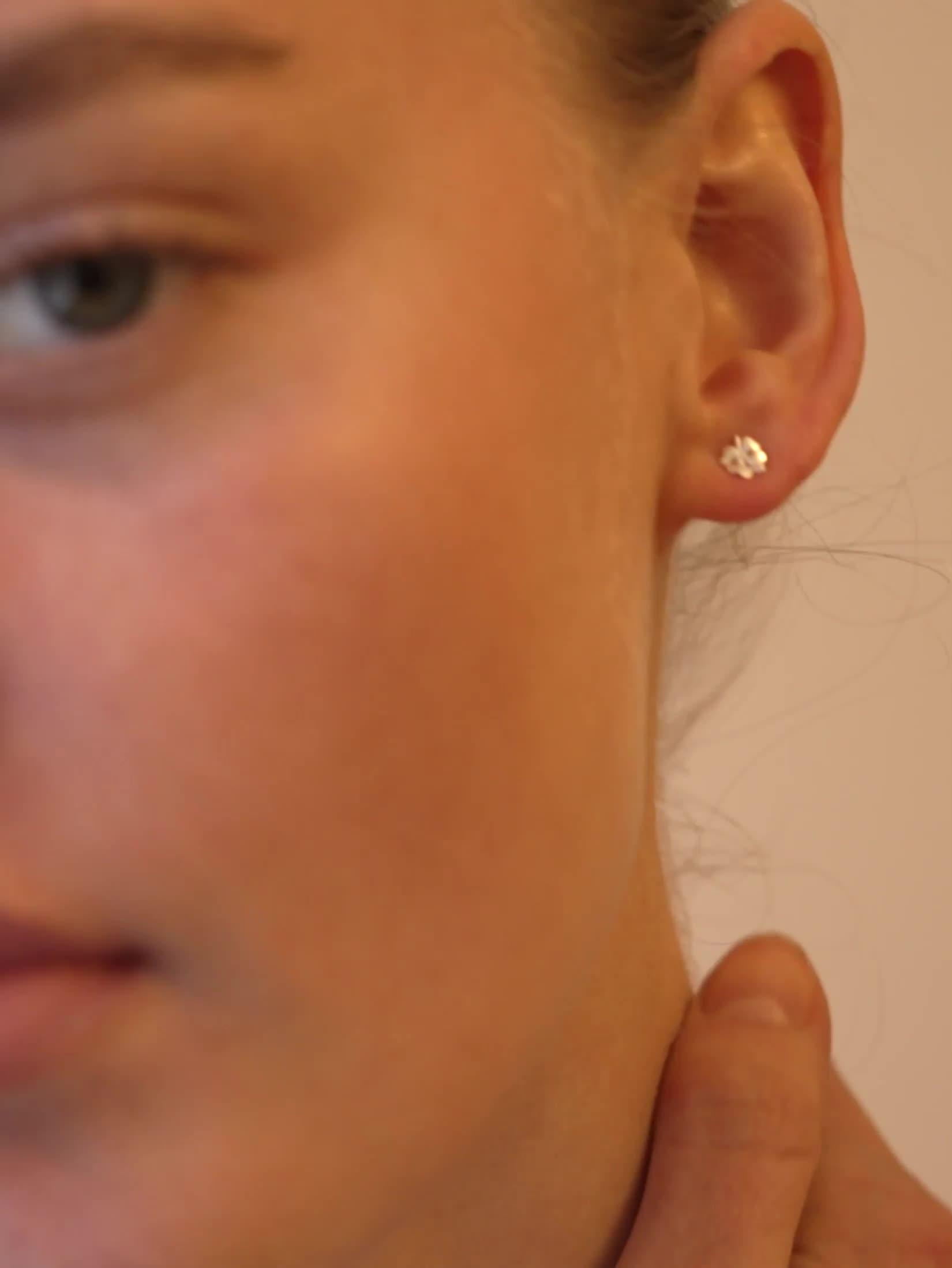 Image thumbnail 4 of 4 of ENAMEL Copenhagen Silver Mini Clover Studs
