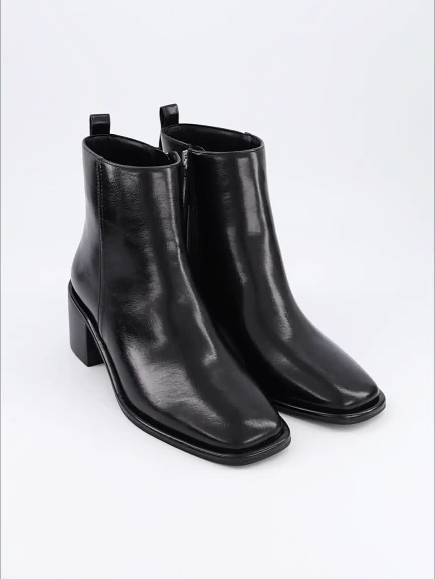 Image thumbnail 8 of 8 of The Very Collection Block Heel Ankle Boot - Black