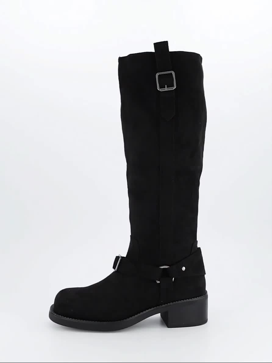 Video of the-very-collection-wide-fit-with-wider-fitting-calf-knee-boot-black