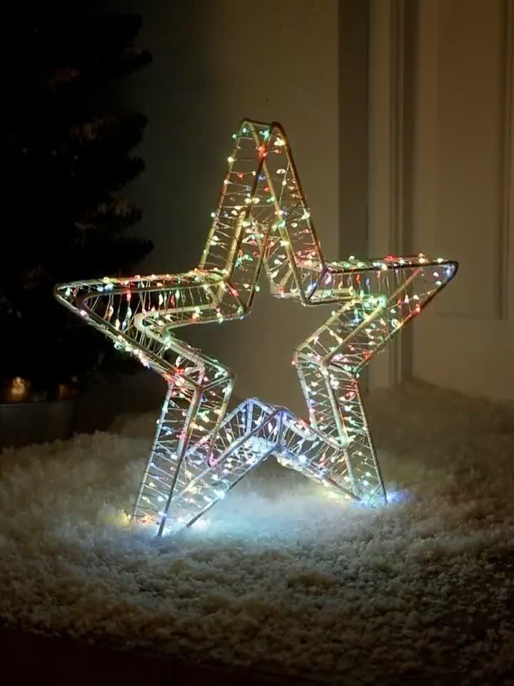 Image thumbnail 7 of 7 of The Very Collection 3D LED&nbsp;Indoor/Outdoor Star Christmas&nbsp;Light