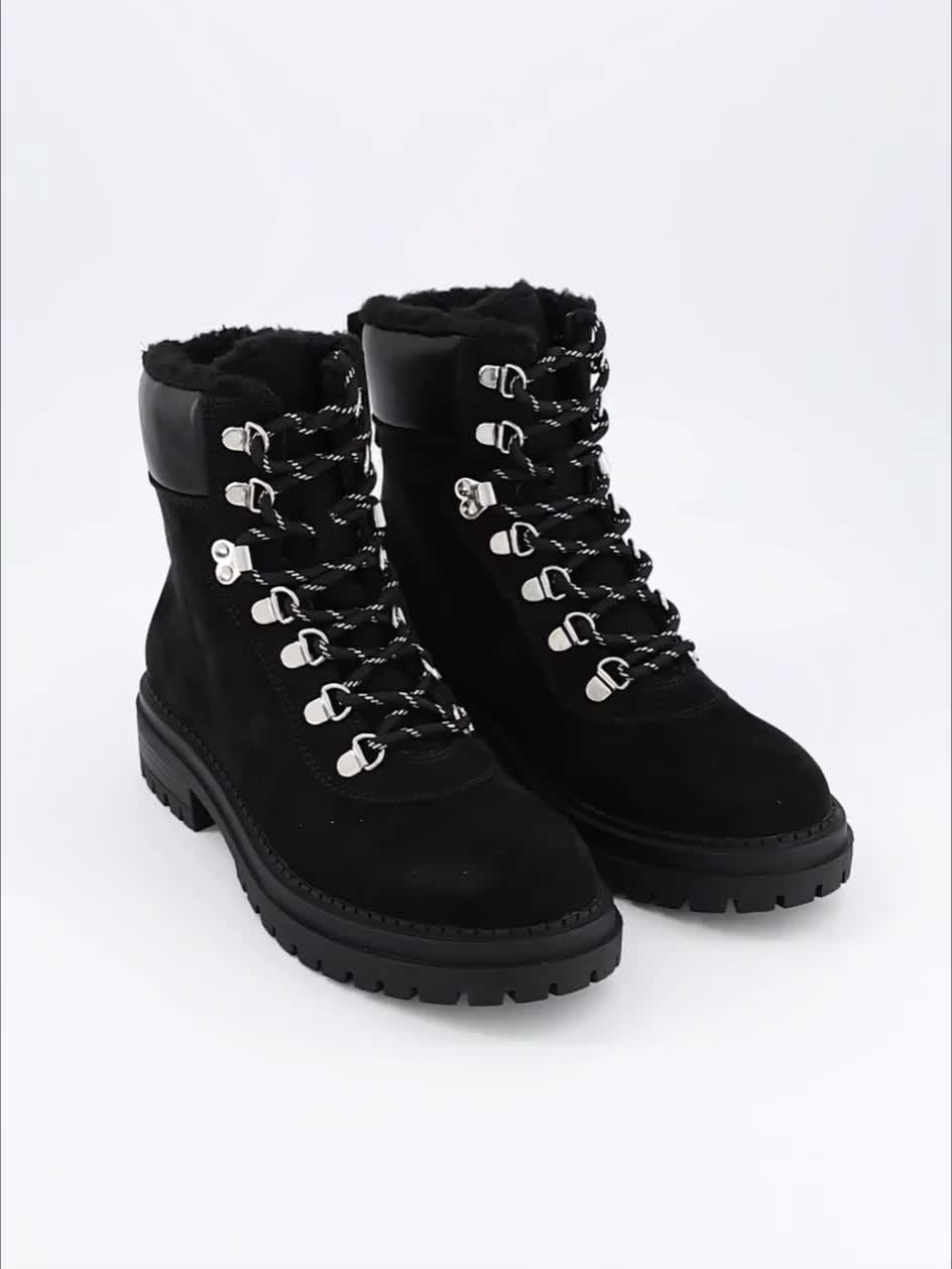 Video of the-very-collection-lace-up-hiker-boot-black