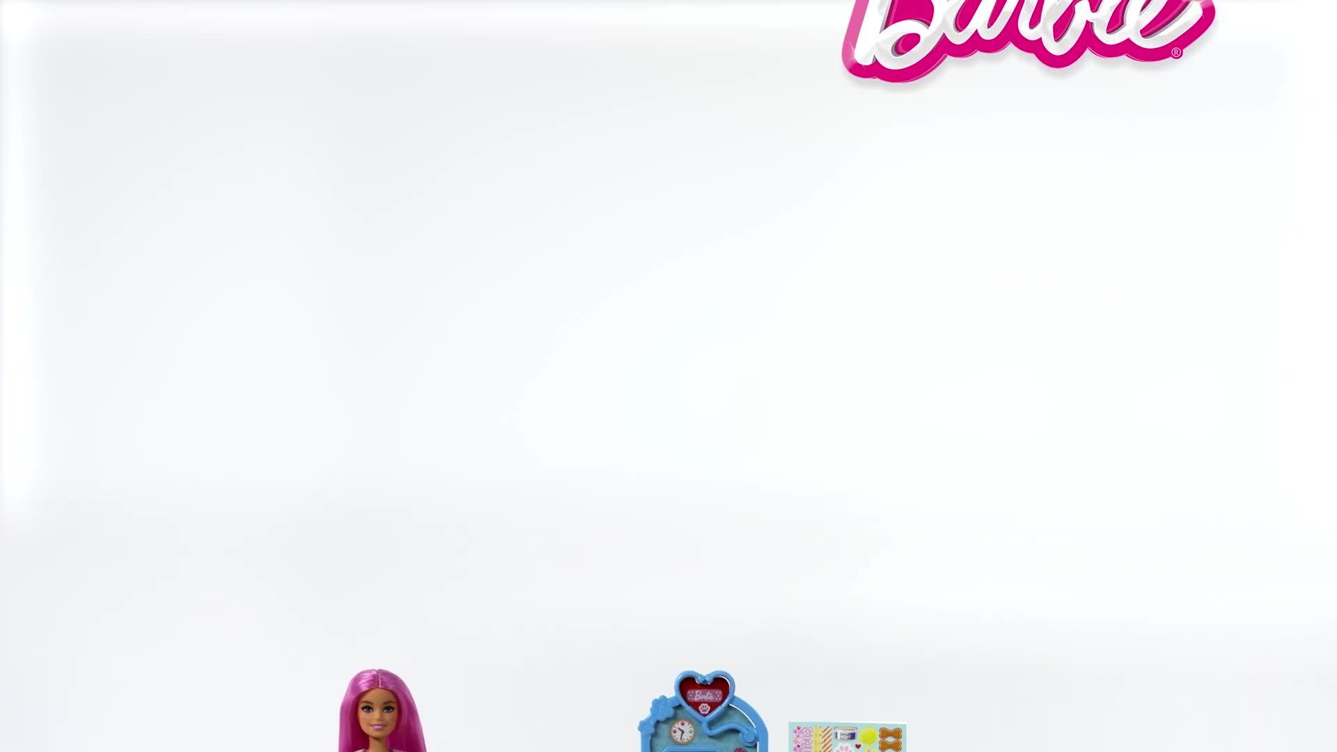 Image thumbnail 5 of 5 of Barbie Fast Cast Veterinarian Clinic Playset with Pink Colored Hair Fashion Doll, Vet Furniture &amp; 10+ Accessories