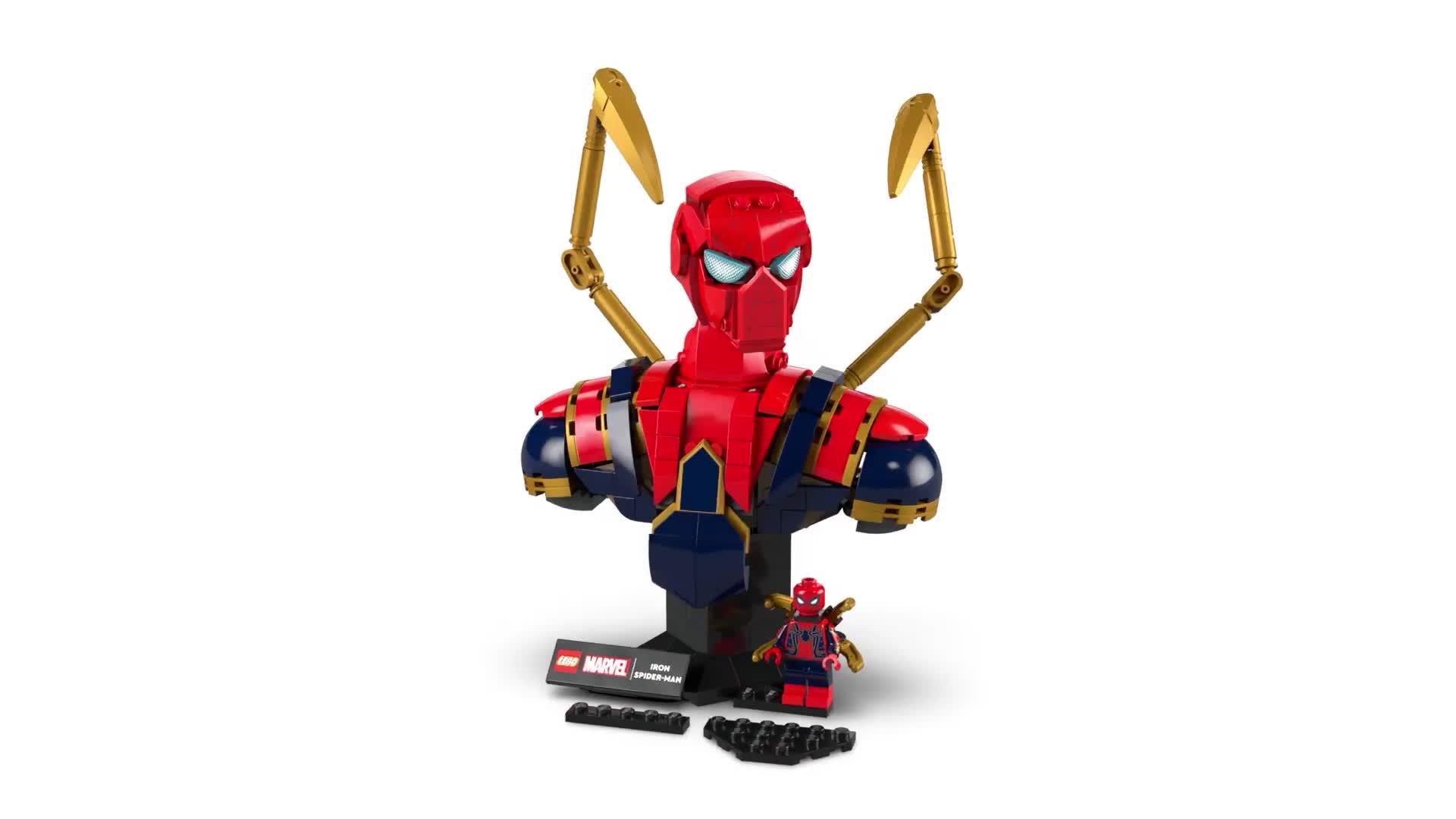 Image thumbnail 7 of 7 of LEGO Super Heroes Spider-Man Bust Collectible Adult Building Set 76326