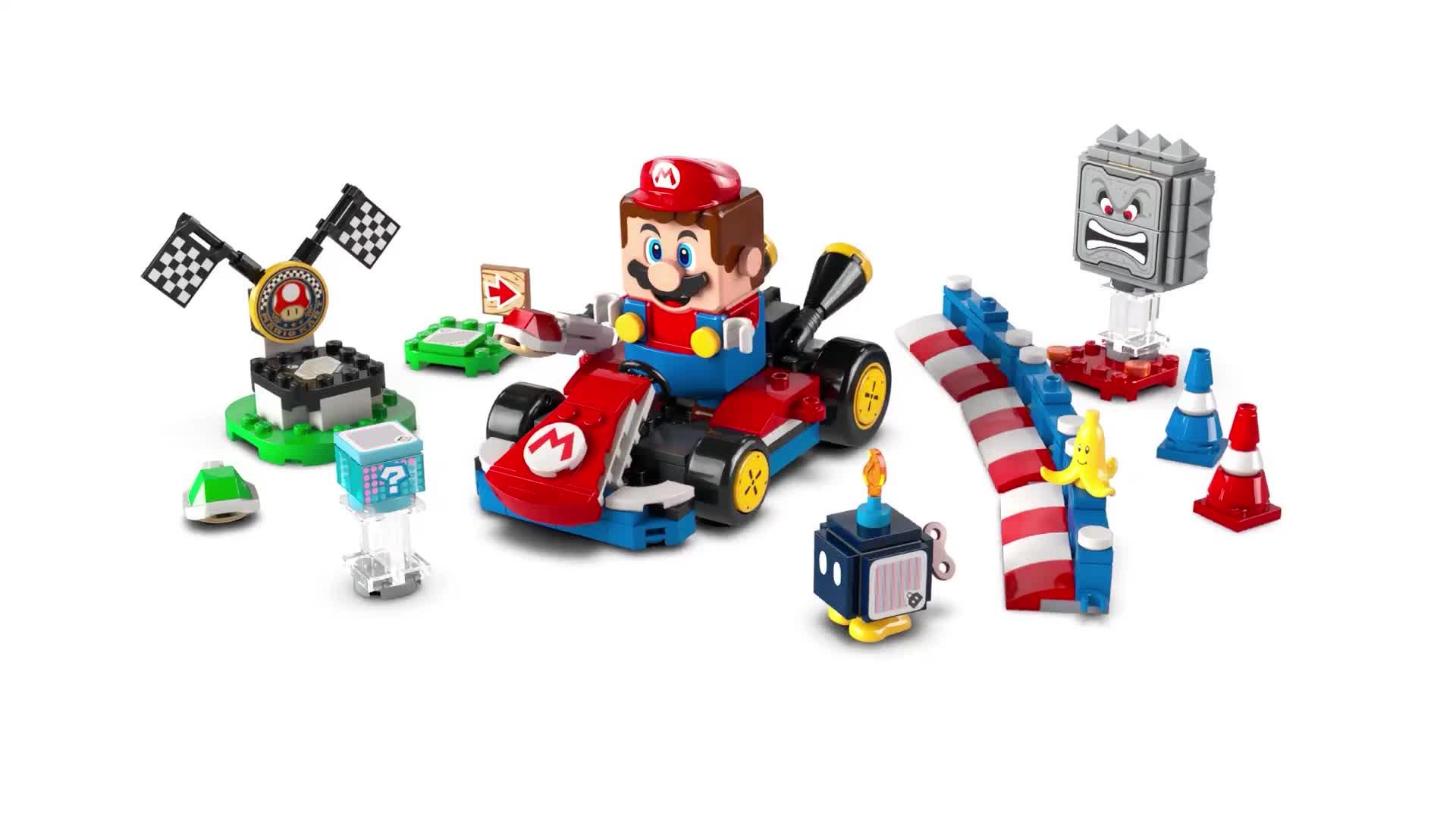 Image thumbnail 8 of 8 of LEGO Super Mario Mario Kart &ndash; Interactive Mario &amp; Standard Kart 72043
