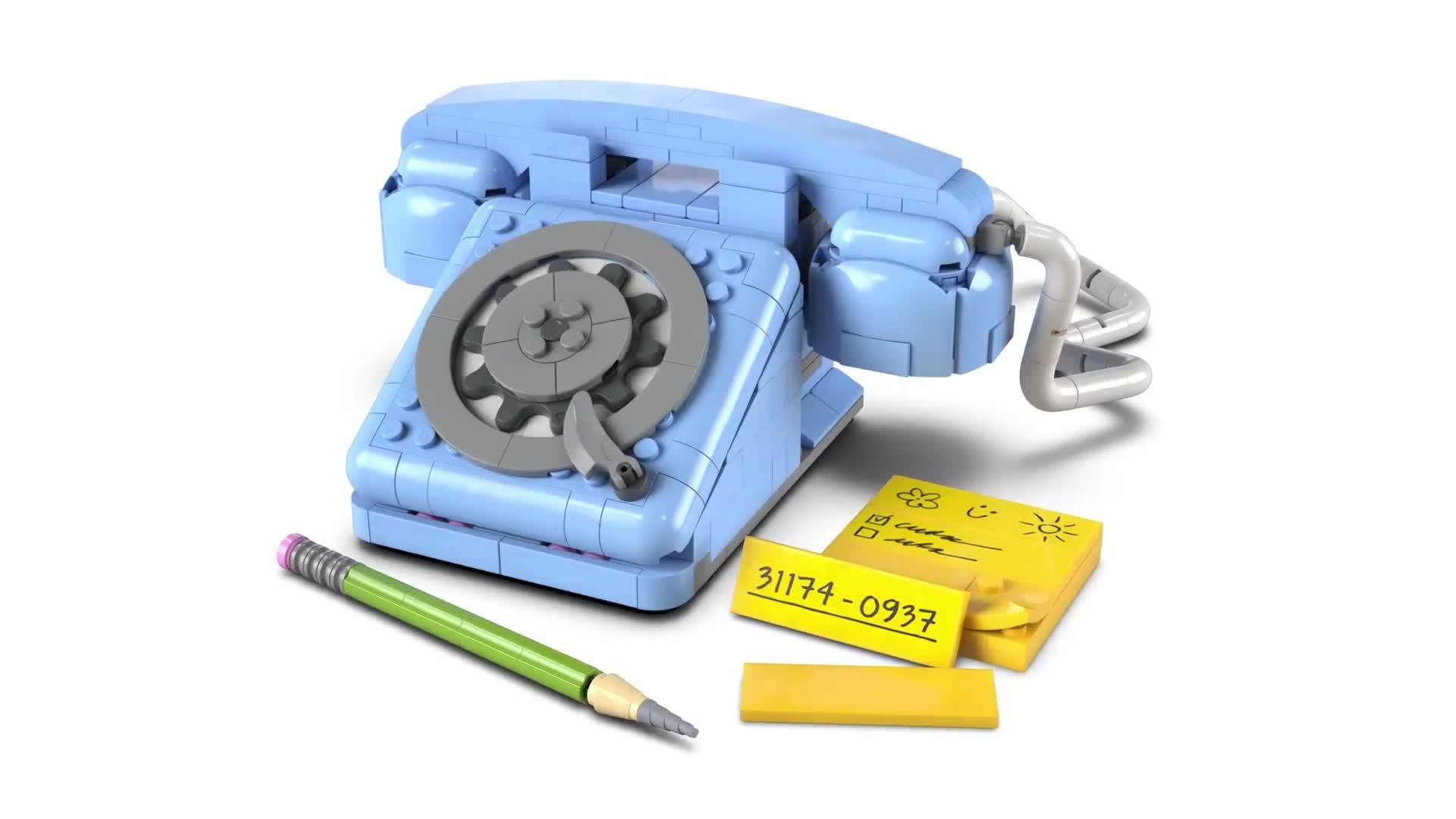 Image thumbnail 8 of 8 of LEGO Creator 3in1 Retro Telephone Building Toy 31174