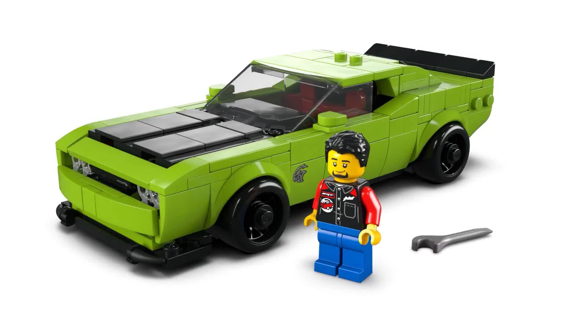 Image thumbnail 8 of 8 of LEGO Speed Champions Dodge Challenger SRT Hellcat Sports Car 77237