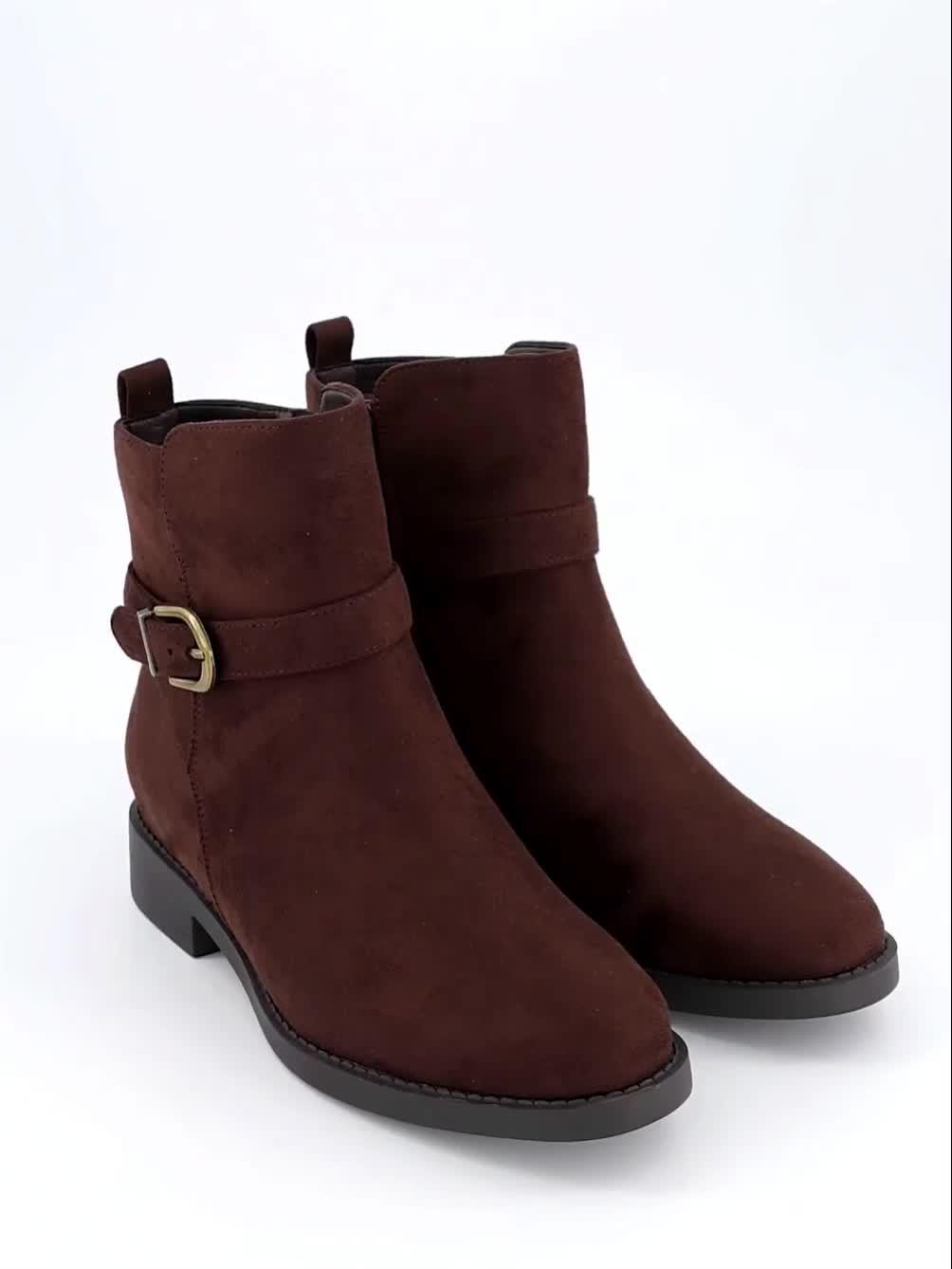 Video of the-very-collection-extra-wide-chocolate-ankle-boots-brown
