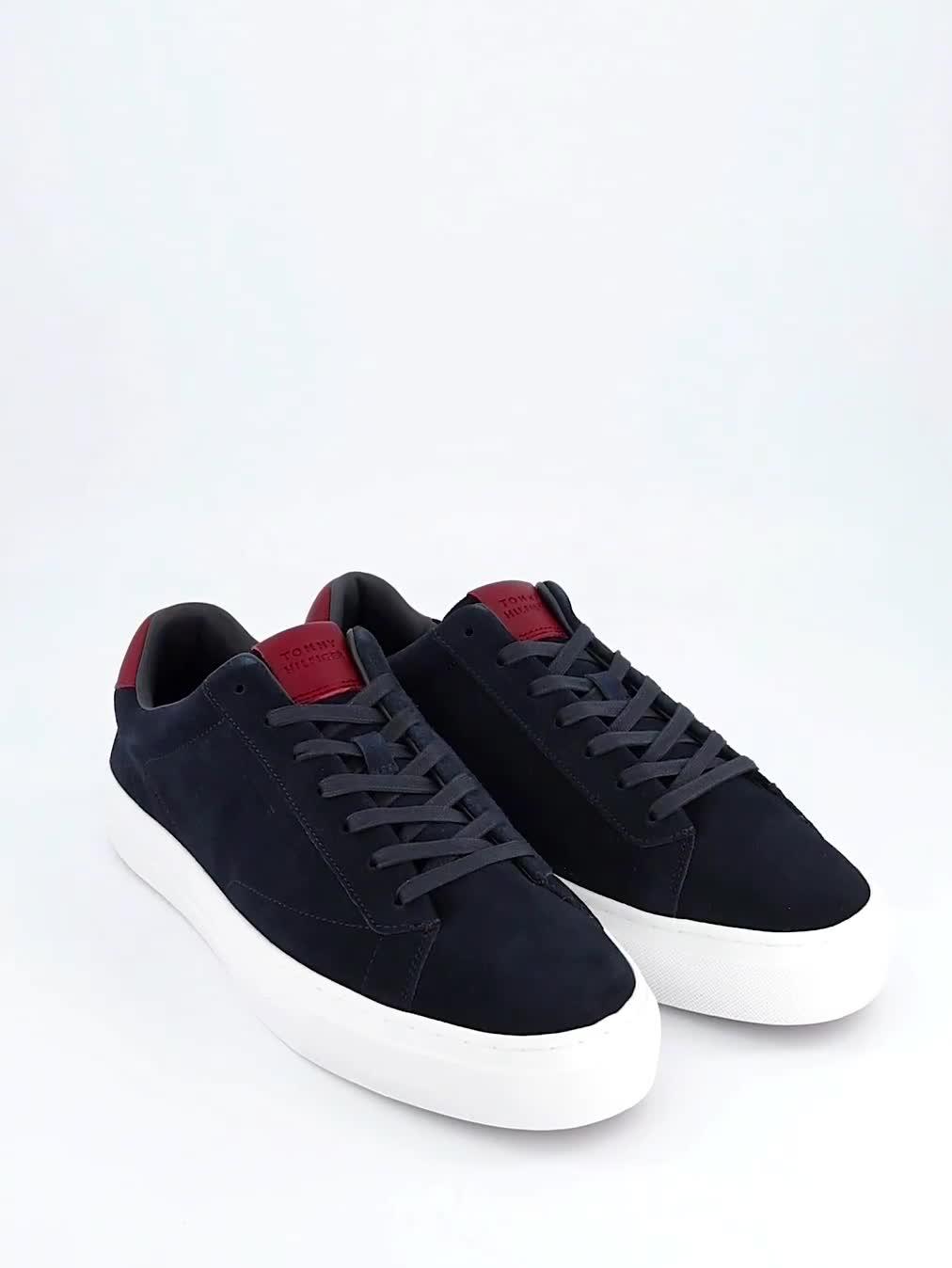 Image thumbnail 7 of 7 of Tommy Hilfiger Premium Dress Cupsole Suede Trainers - Navy