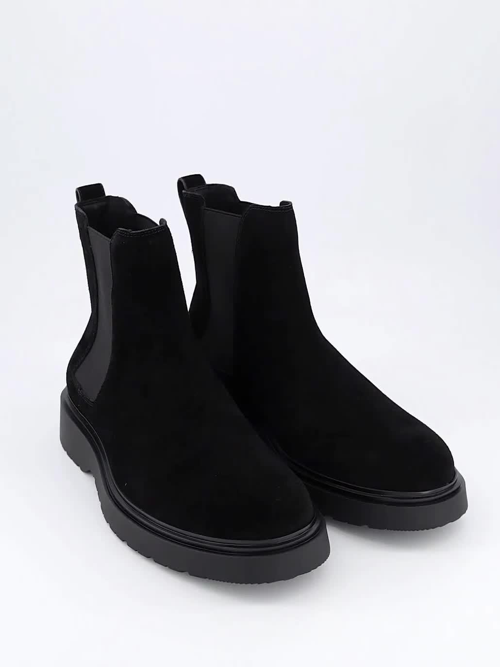 Image thumbnail 7 of 7 of Calvin Klein Combat Essential Suede Chelsea Boots - Black