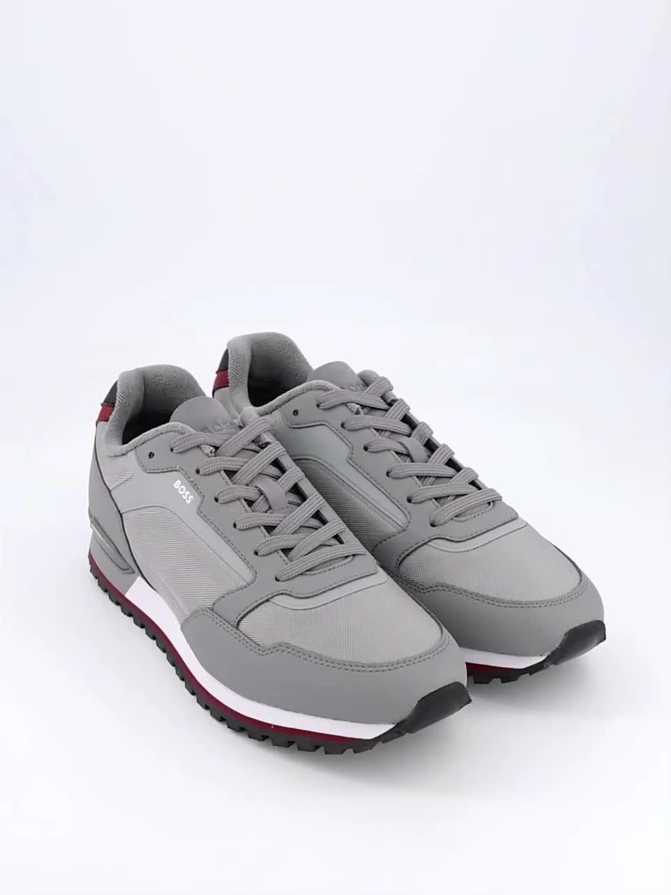 Video of boss-parkour-nylon-runner-grey