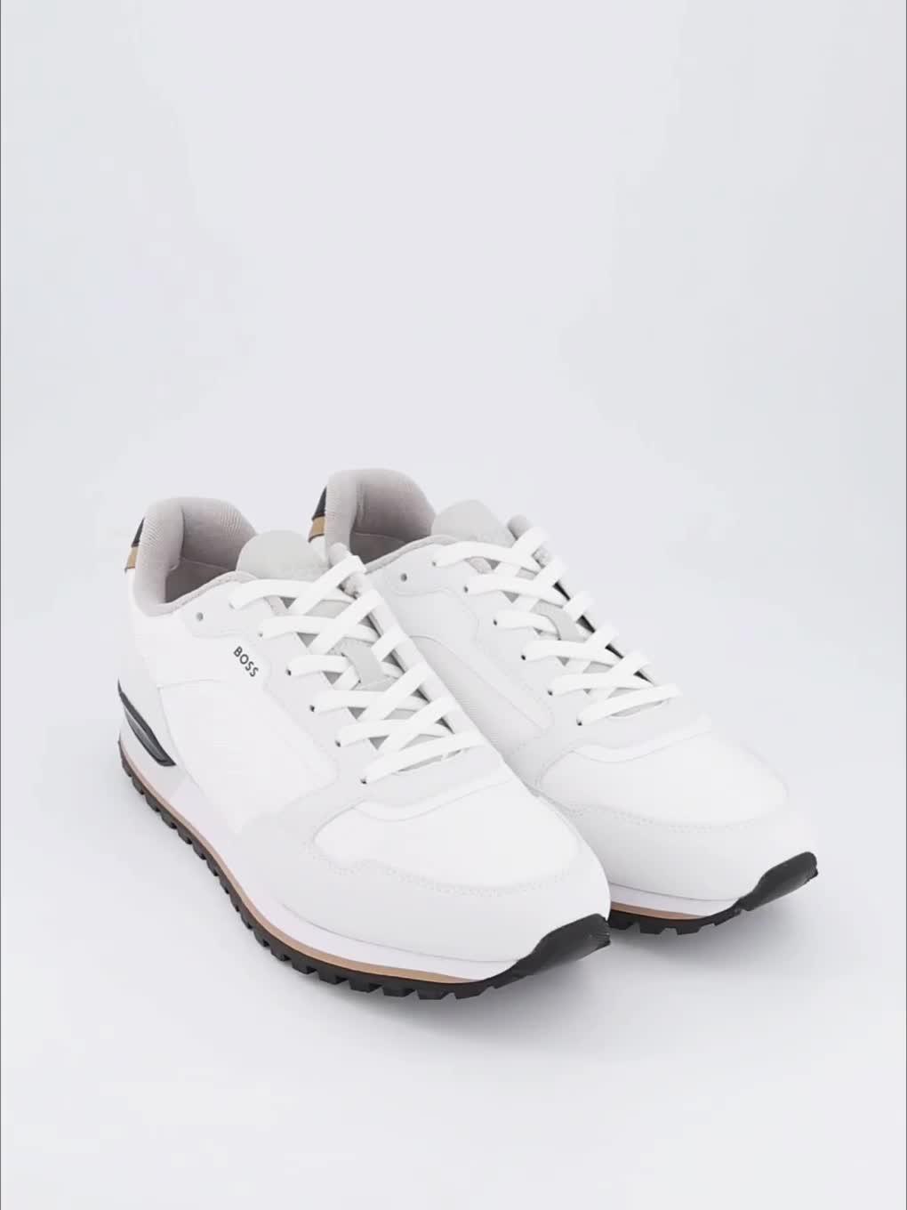 Video of boss-parkour-nylon-runner-white