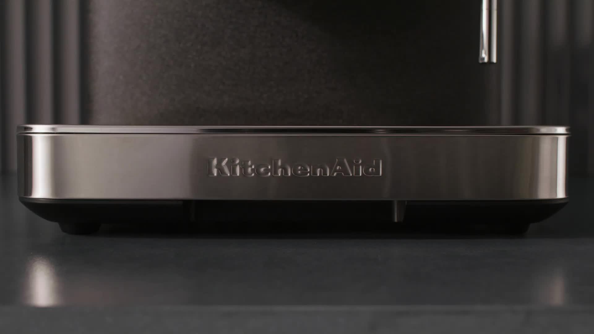 Video of kitchenaid-semi-automatic-espresso-machine-with-burr-grinder-cast-iron-black