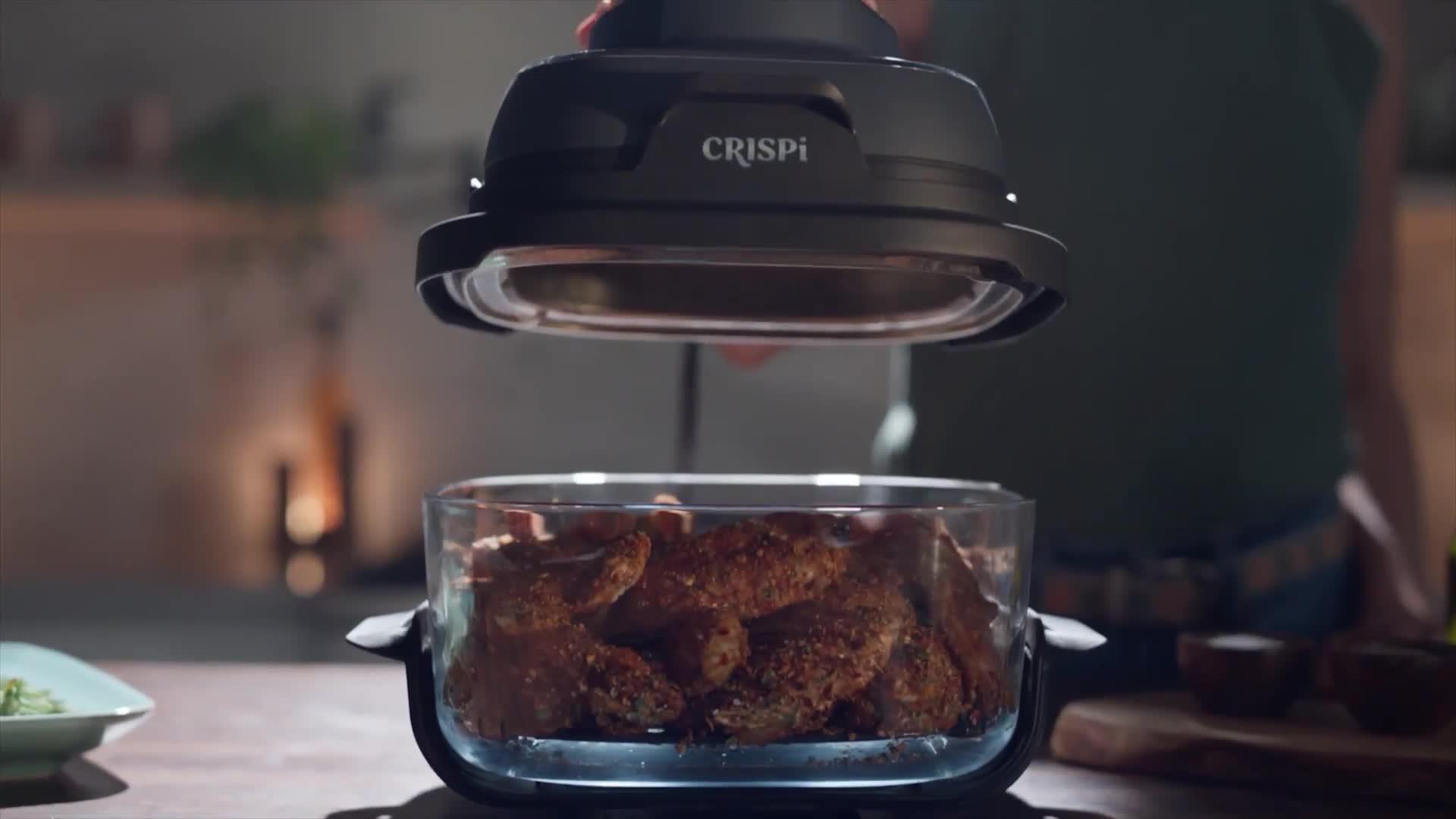 Video of ninja-crispi-4-in-1-portable-glass-air-fryer-cyber-space-fn101ukgy