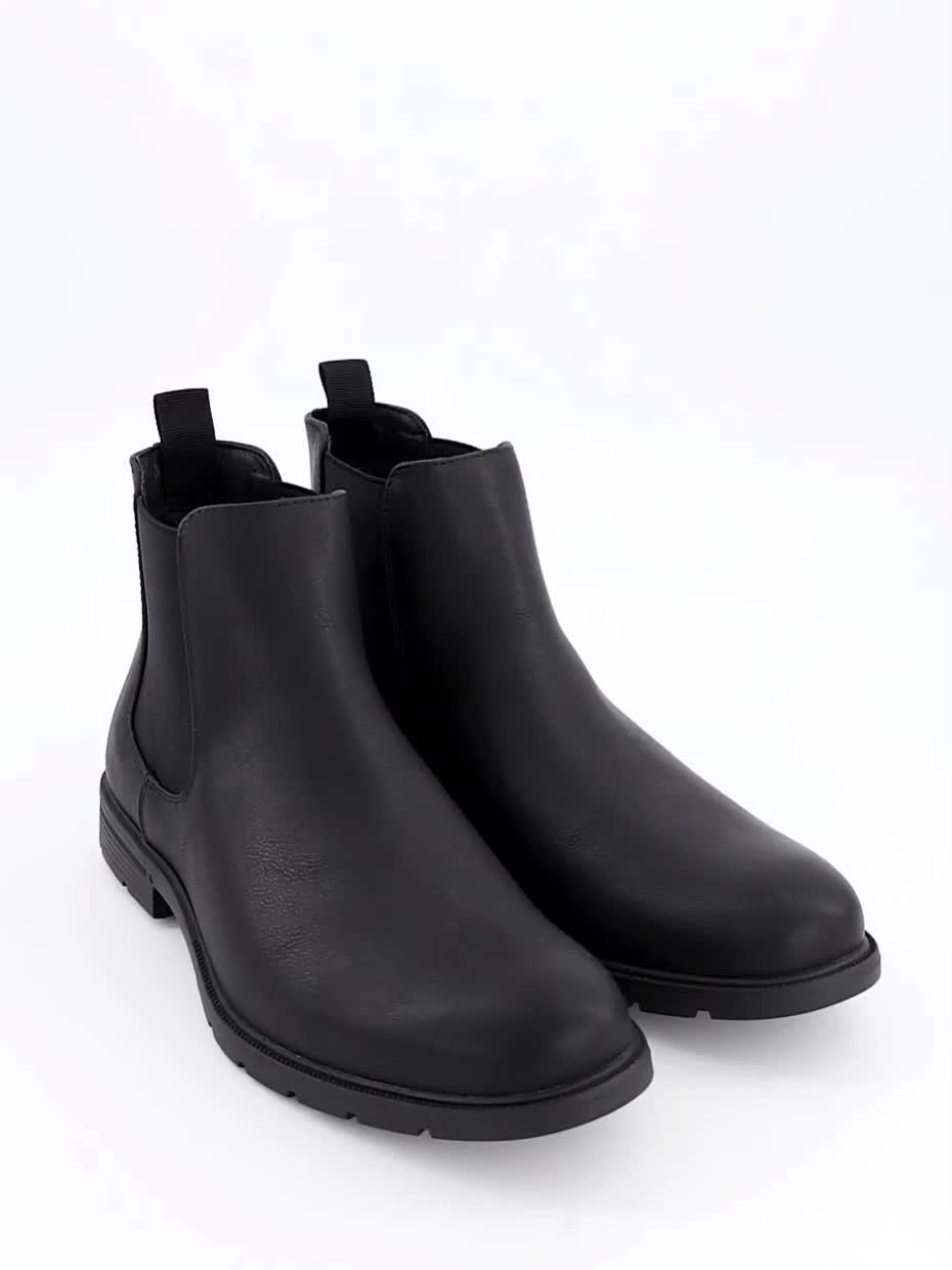 Image thumbnail 7 of 7 of Jack & Jones Fenchurch Pu Chelsea Boots - Black