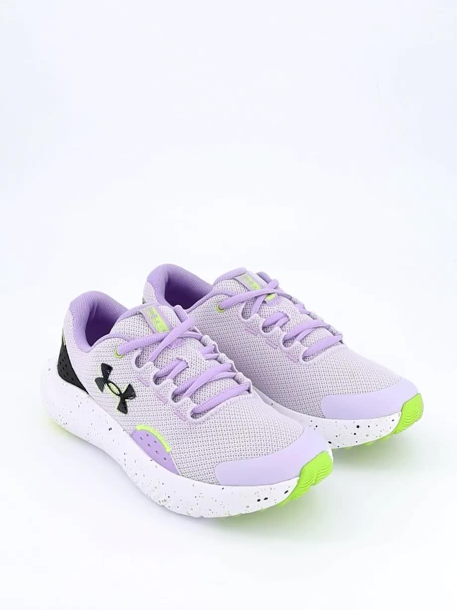 Image thumbnail 7 of 7 of UNDER ARMOUR Junior Girls Running Surge 4 Trainers - Purple