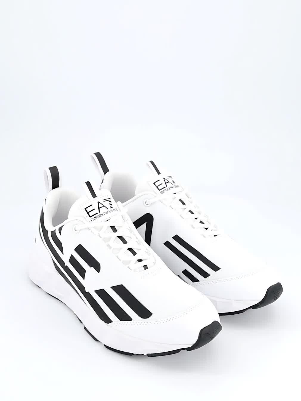 Image thumbnail 7 of 7 of EA7 Emporio Armani Kombat Eagle Logo Trainers - White