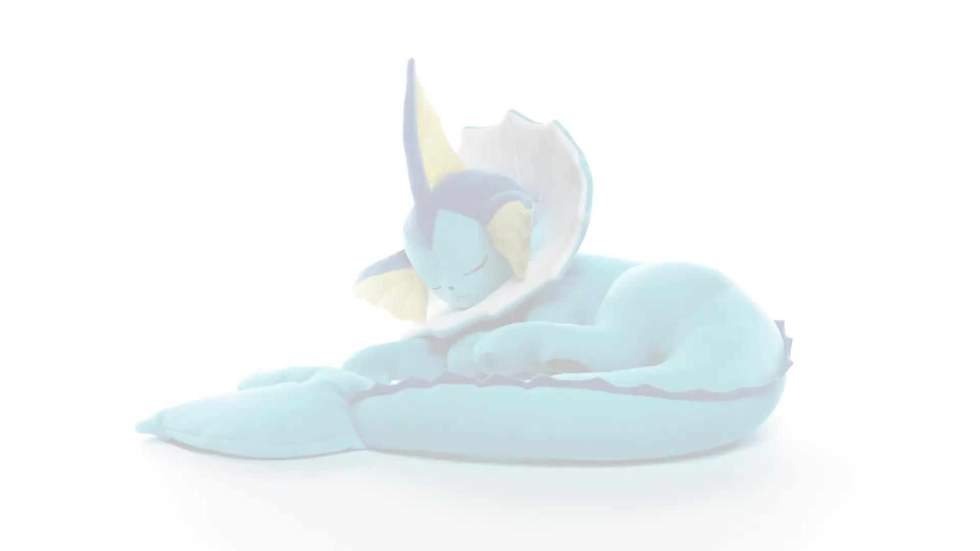 Video of pokemon-pkw-18-sleeping-plush-sleeping-vaporeon