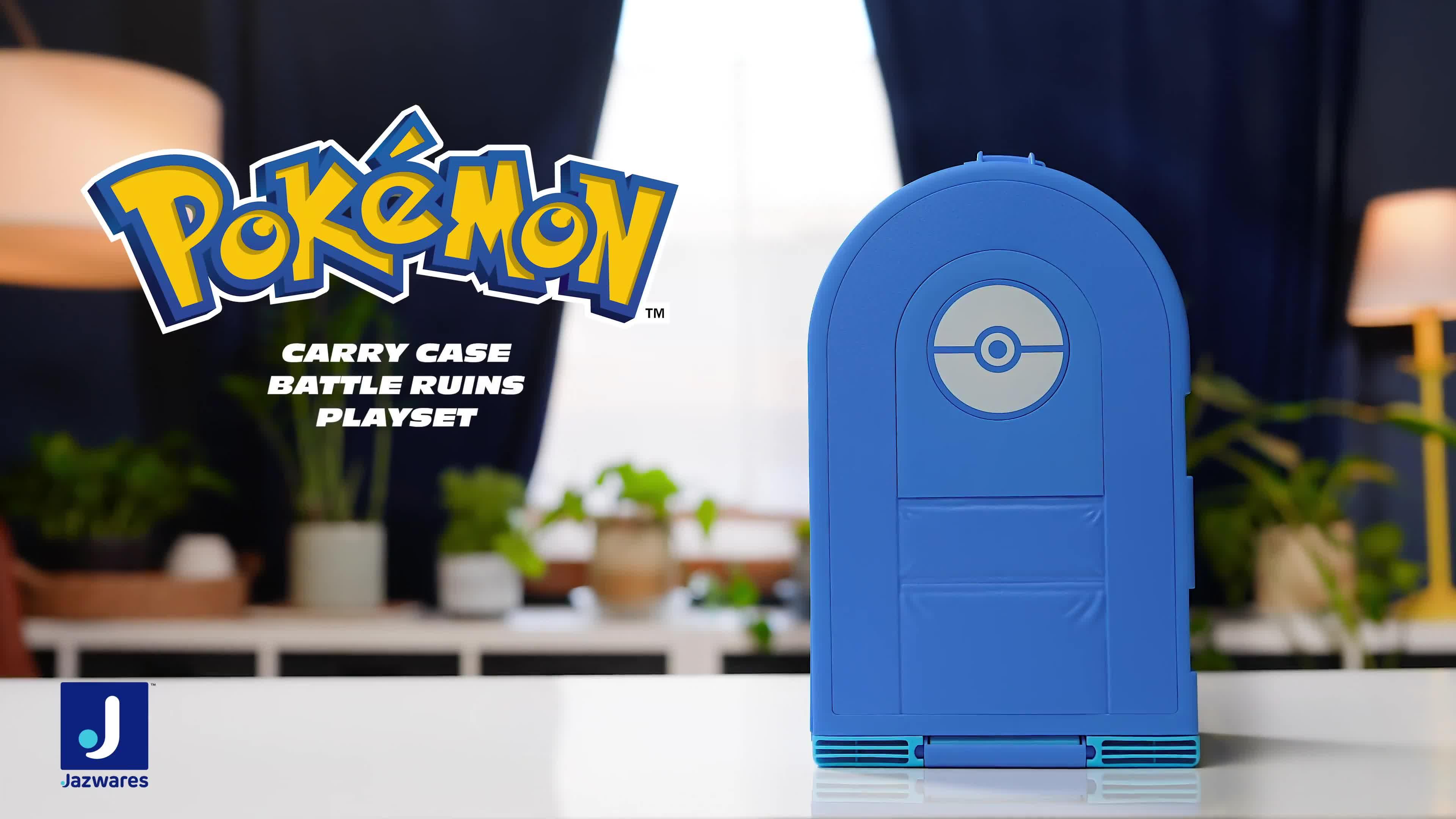 Image thumbnail 8 of 8 of Pokemon Carry Case Battle Ruins Playset - Portable Transforming Backpack Playset