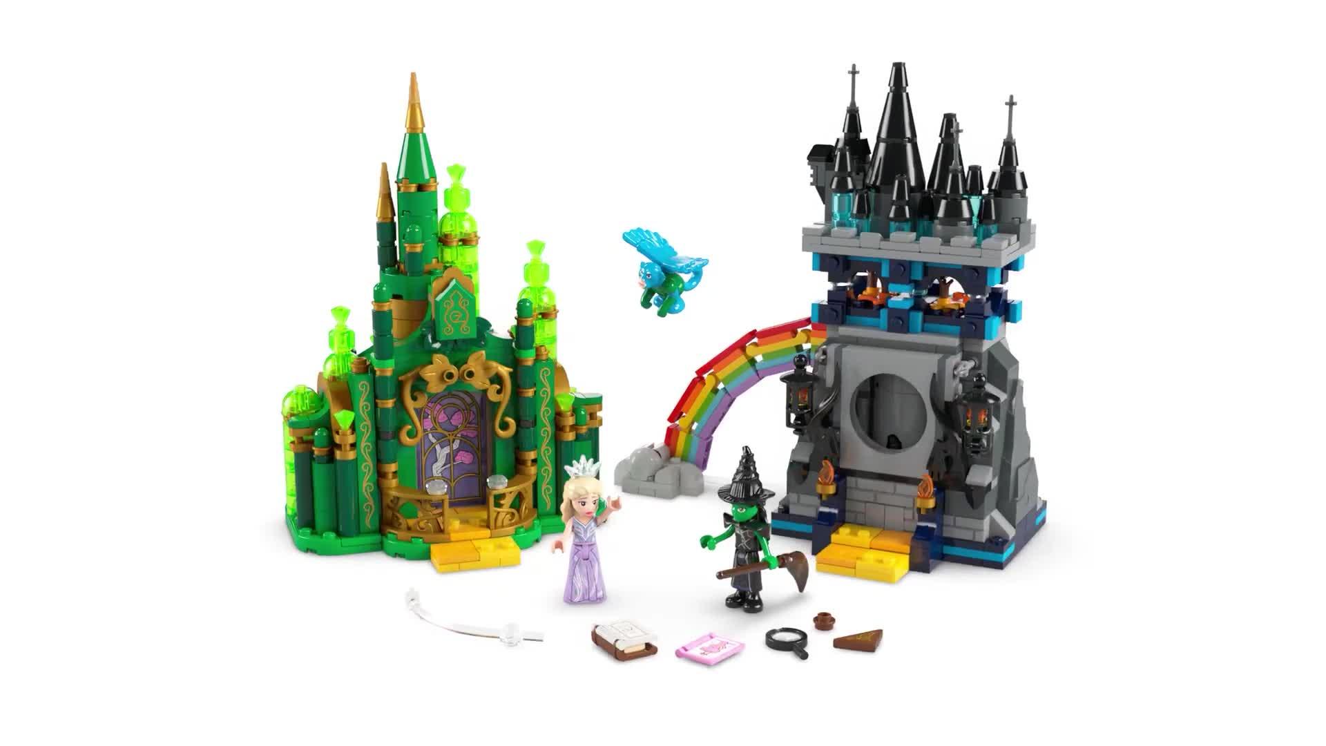 Video of lego-wicked-emerald-city-amp-kiamo-ko-castle-toy-75689