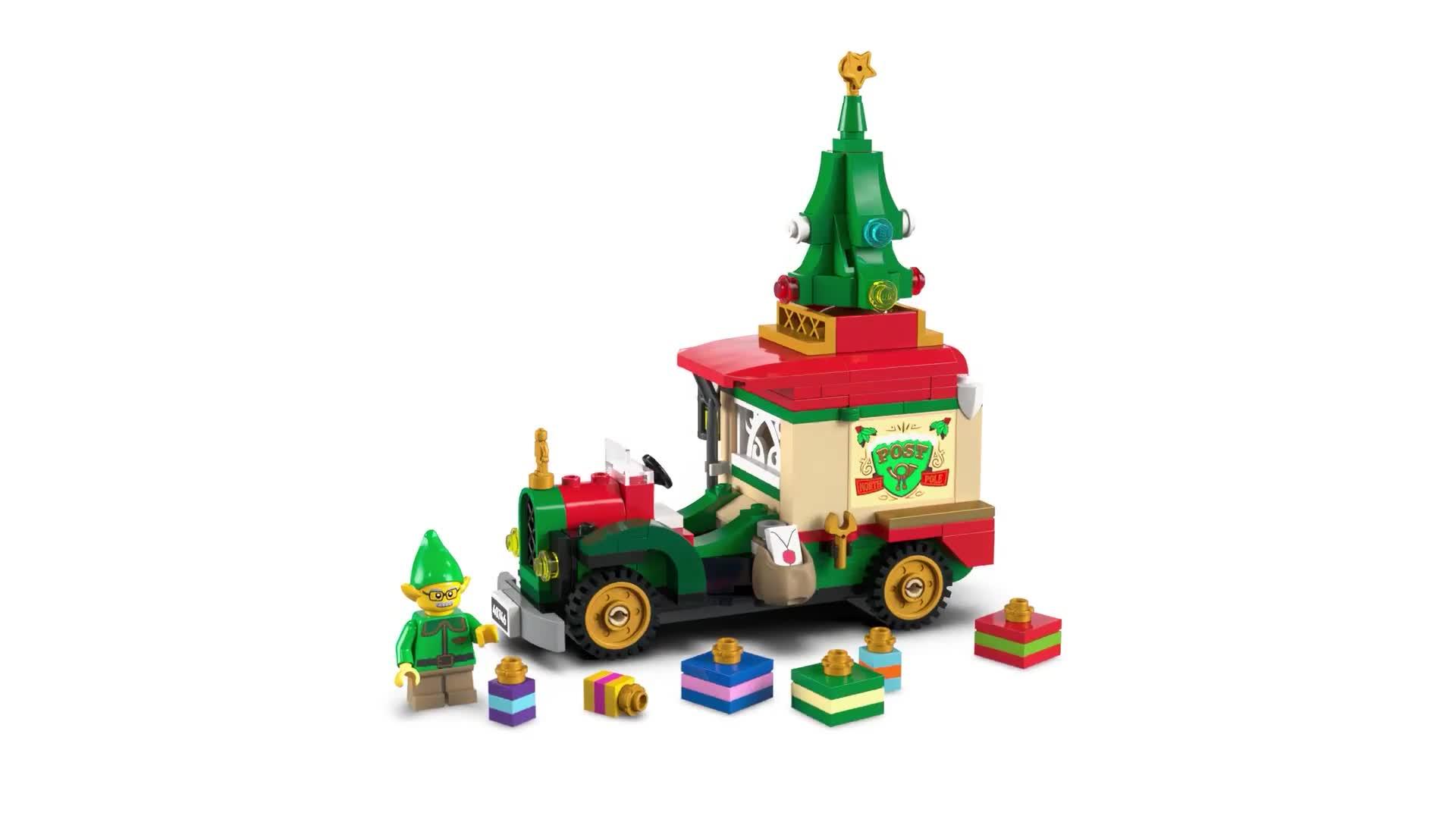 Video of lego-santarsquos-delivery-truck-toy-for-kids-40746