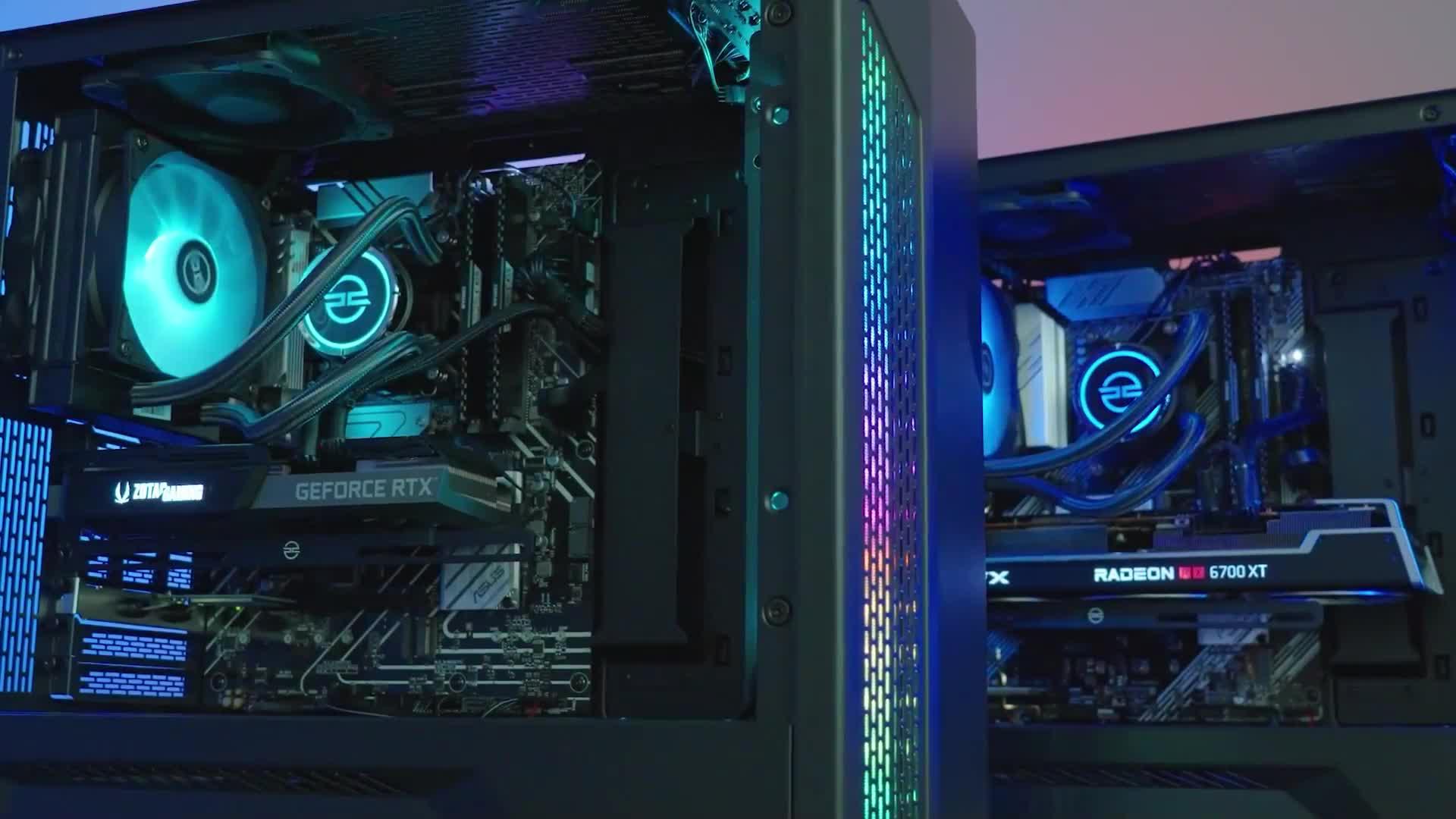 Video of pcspecialist-fusion-lumin-30-gaming-desktop-geforce-rtx-5070-amd-ryzen-7-32gb-ram-1tb-ssd-white