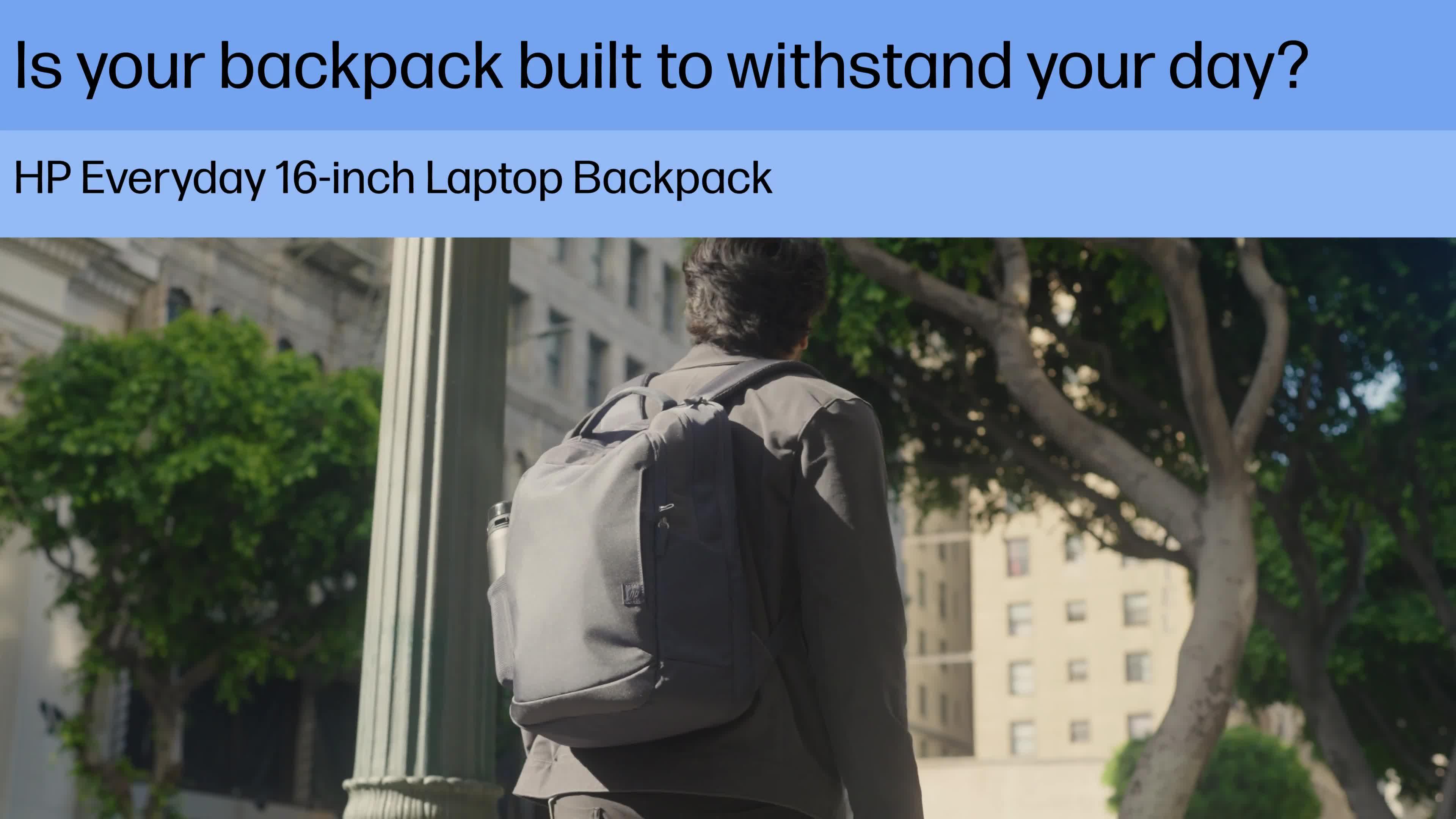 Video of hp-everyday-16-inch-laptop-backpack