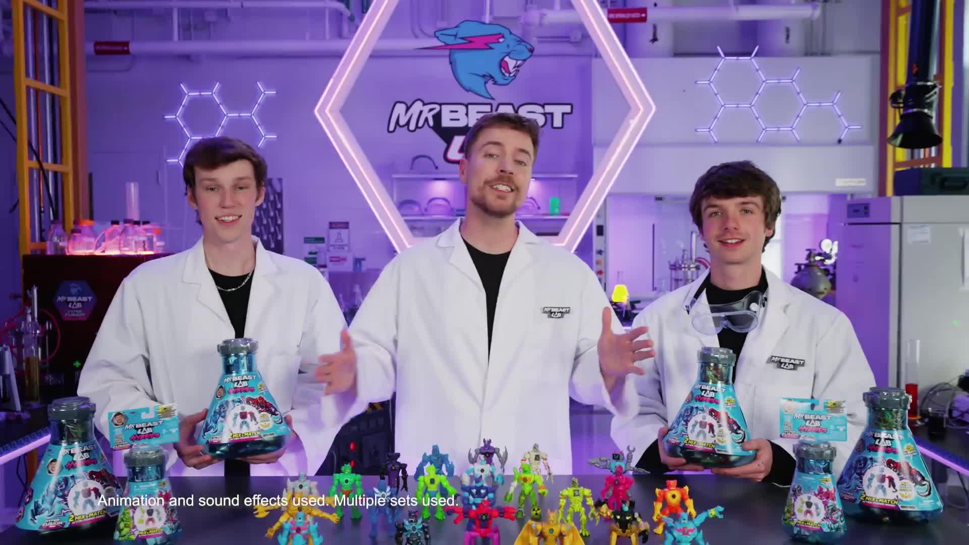 Image thumbnail 8 of 8 of Beast Lab Mrbeast Lab Hybrids 5 Mix & Match Figures Mega Pack